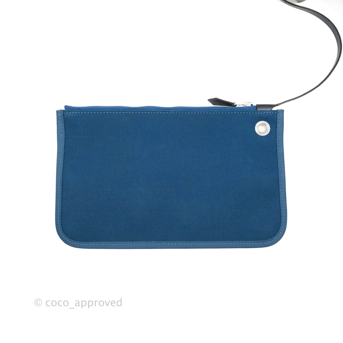 Hermès Herbag Zip 31 Bleu Ocean/Bleu Indigo Canvas Palladium Hardware