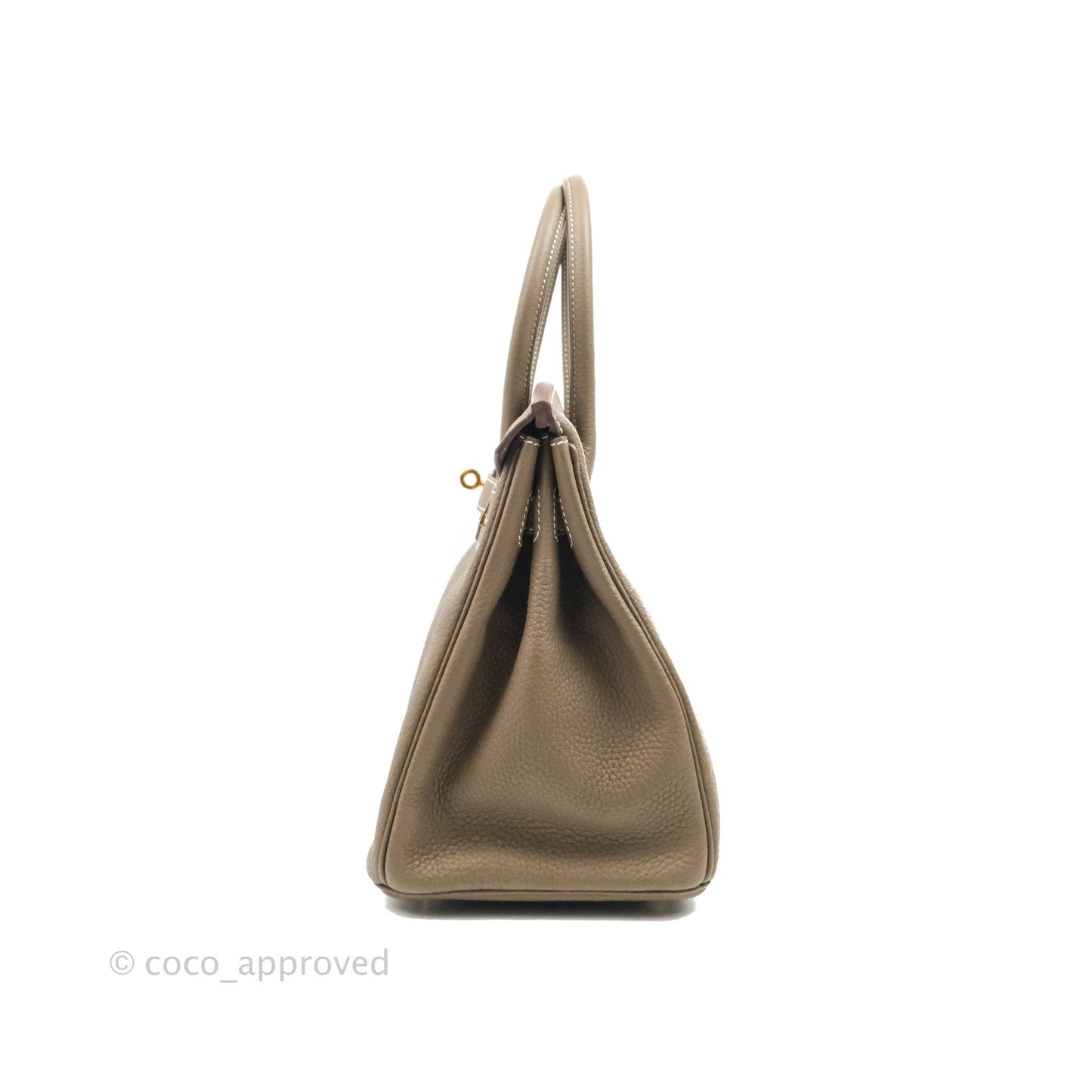 Hermès Birkin 30 Taurillon Clemence 18 Etoupe Gold Hardware