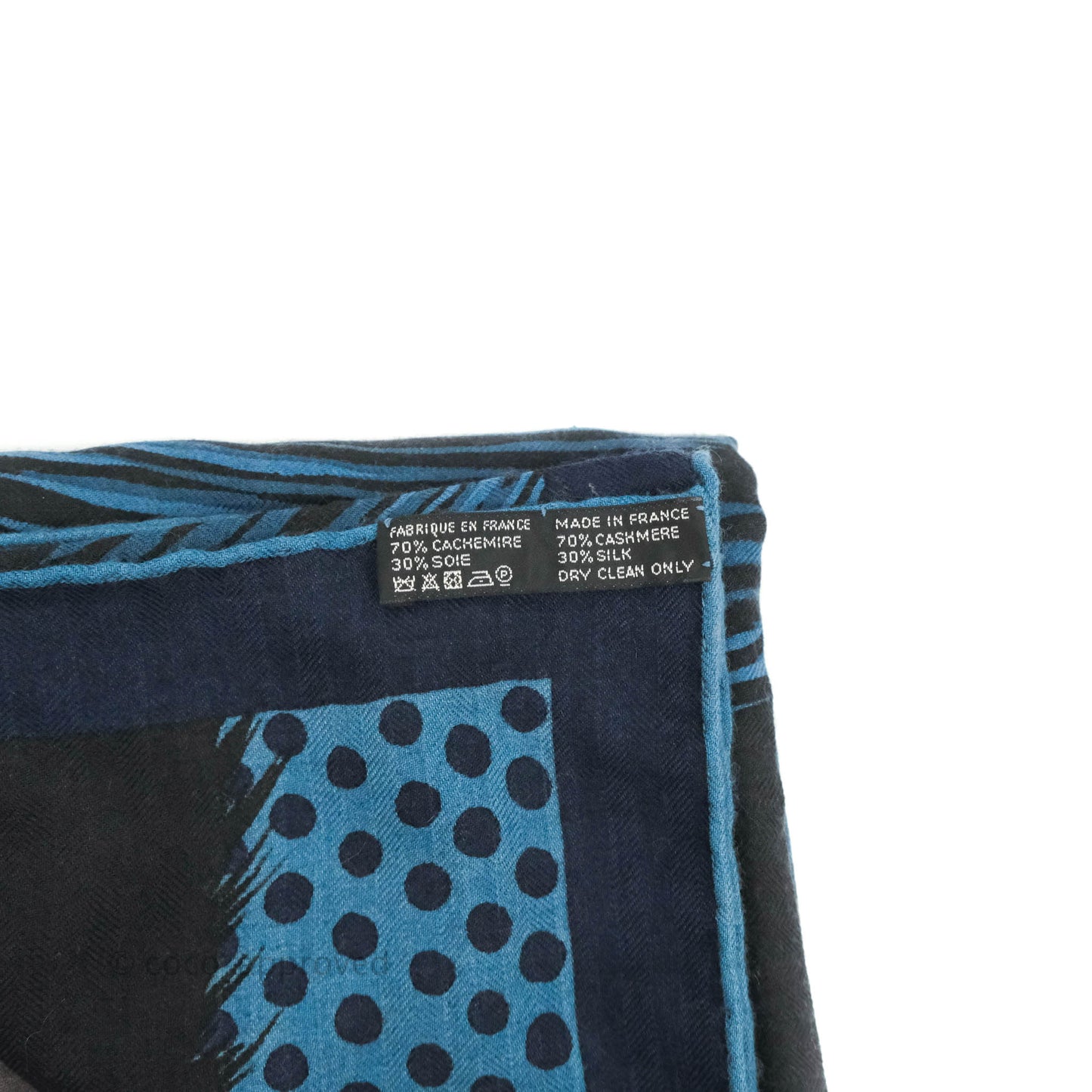 Hermès Cashmere Silk Grrrrr! Scarf 100 Prusse Marine