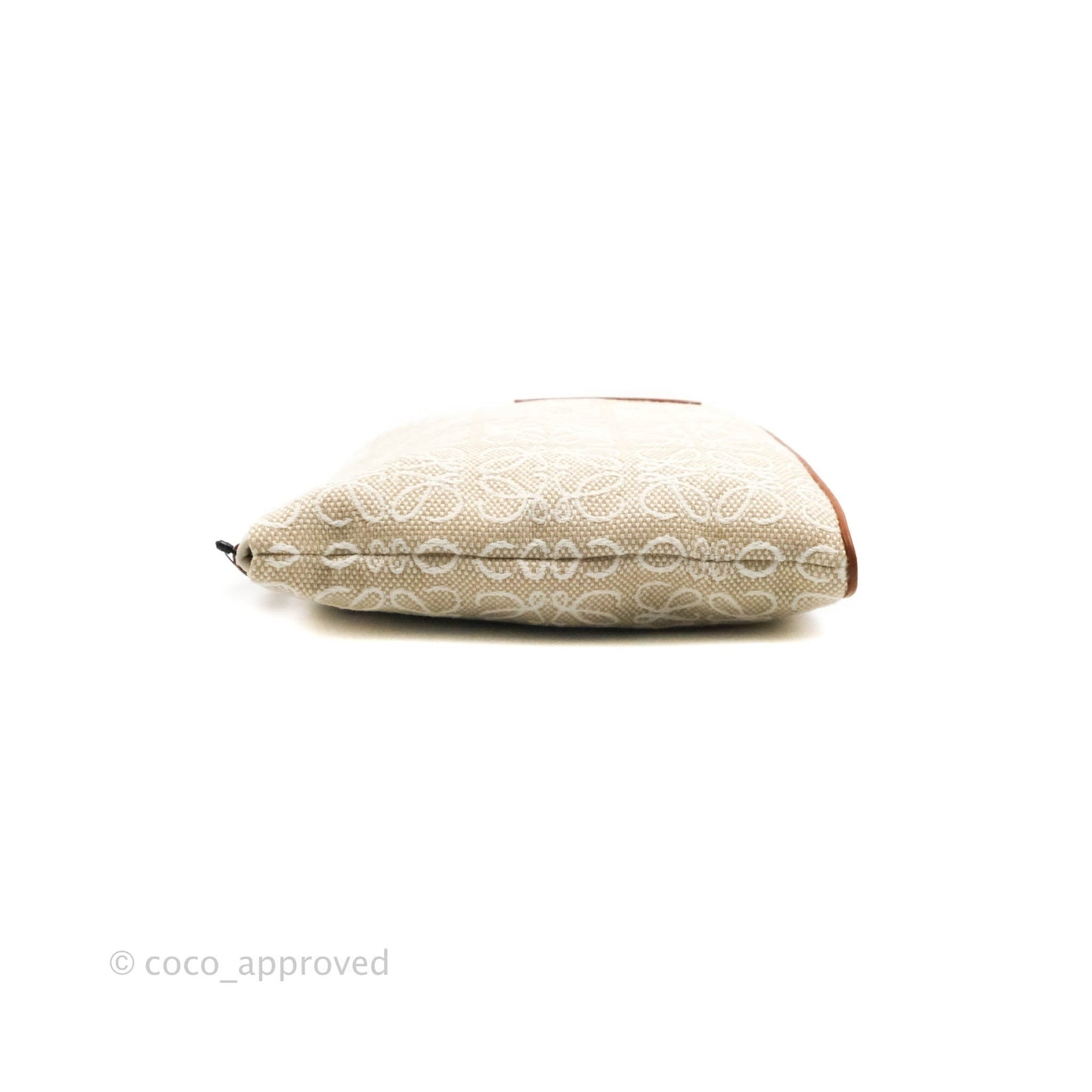 Loewe Paula's Ibiza Anagram Canvas Pouch Ivory White