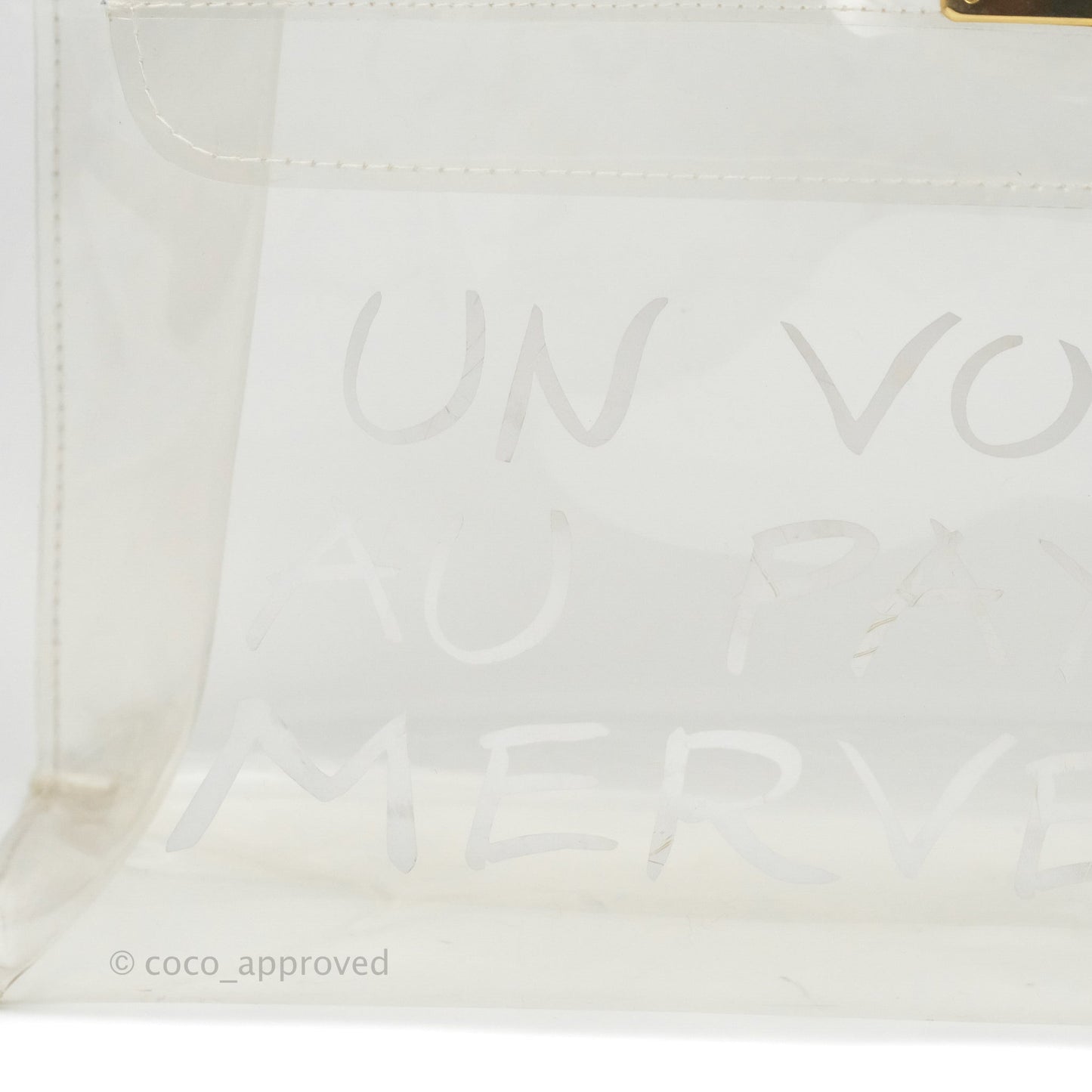 Hermès Vinyl Kelly Beach Bag Gold Hardware