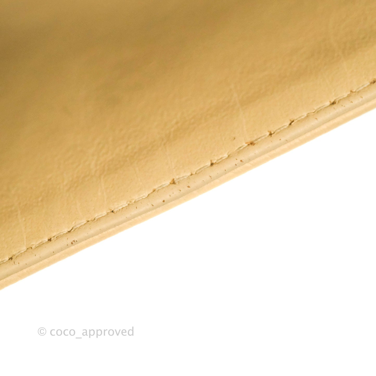 Chanel Classic M/L Medium Flap Quilted Beige Caviar Gold Hardware
