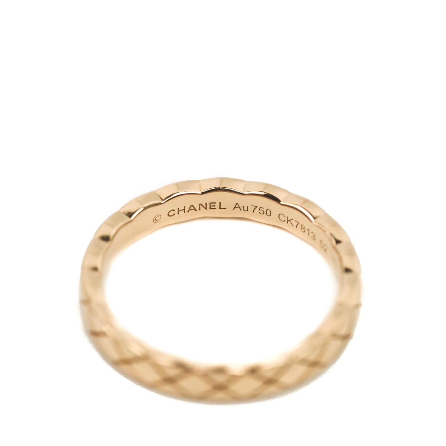 Chanel Coco Crush Ring 18K Beige Gold Size 52