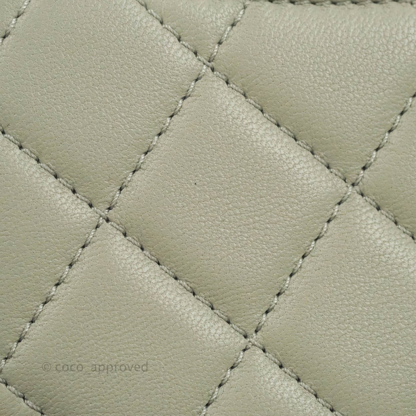 Chanel Mini Rectangular Pearl Crush Quilted Grey Lambskin Aged Gold Hardware 22C