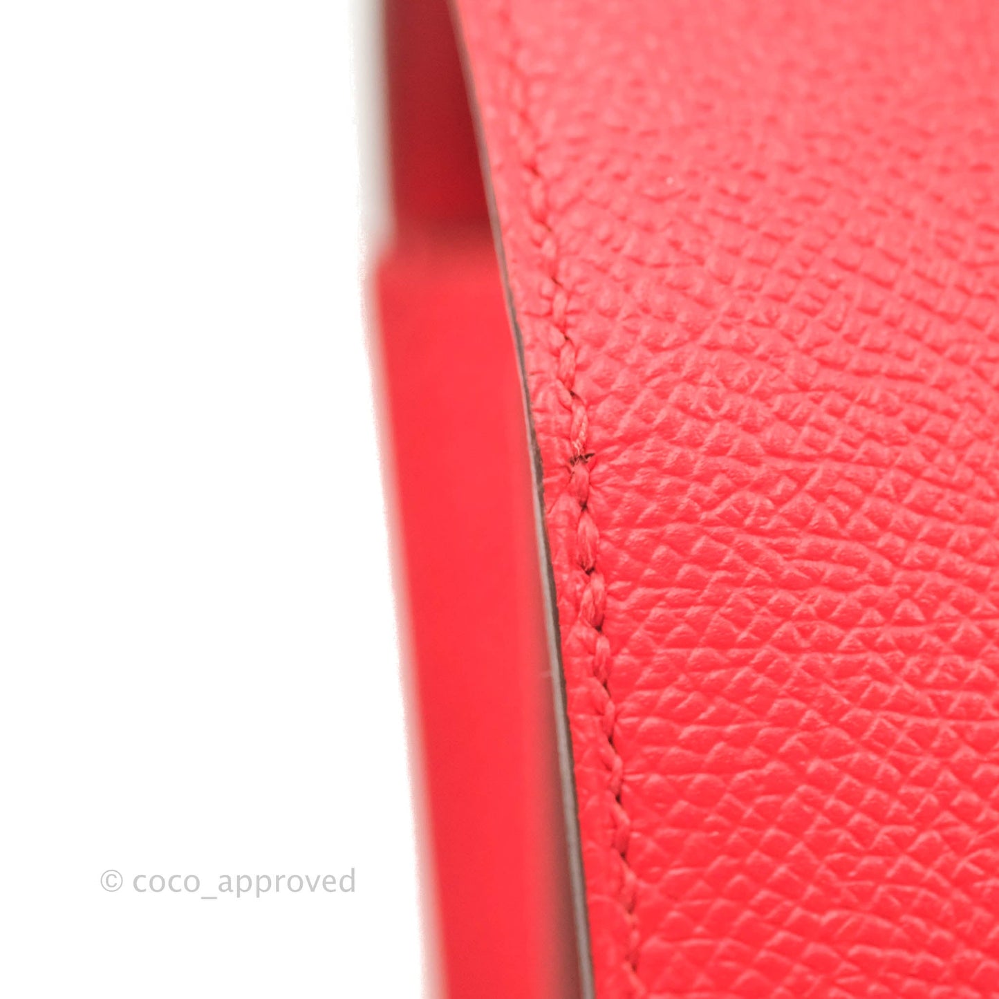 Hermès Constance 24 Rouge De Coeur Veau Epsom Palladium Hardware