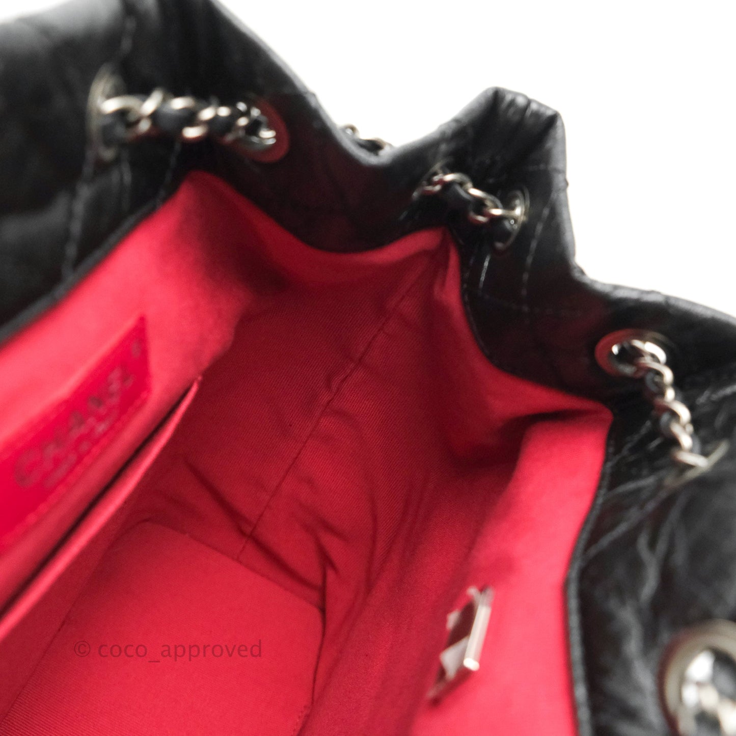 Chanel Small Gabrielle Backpack Black Aged Calfskin