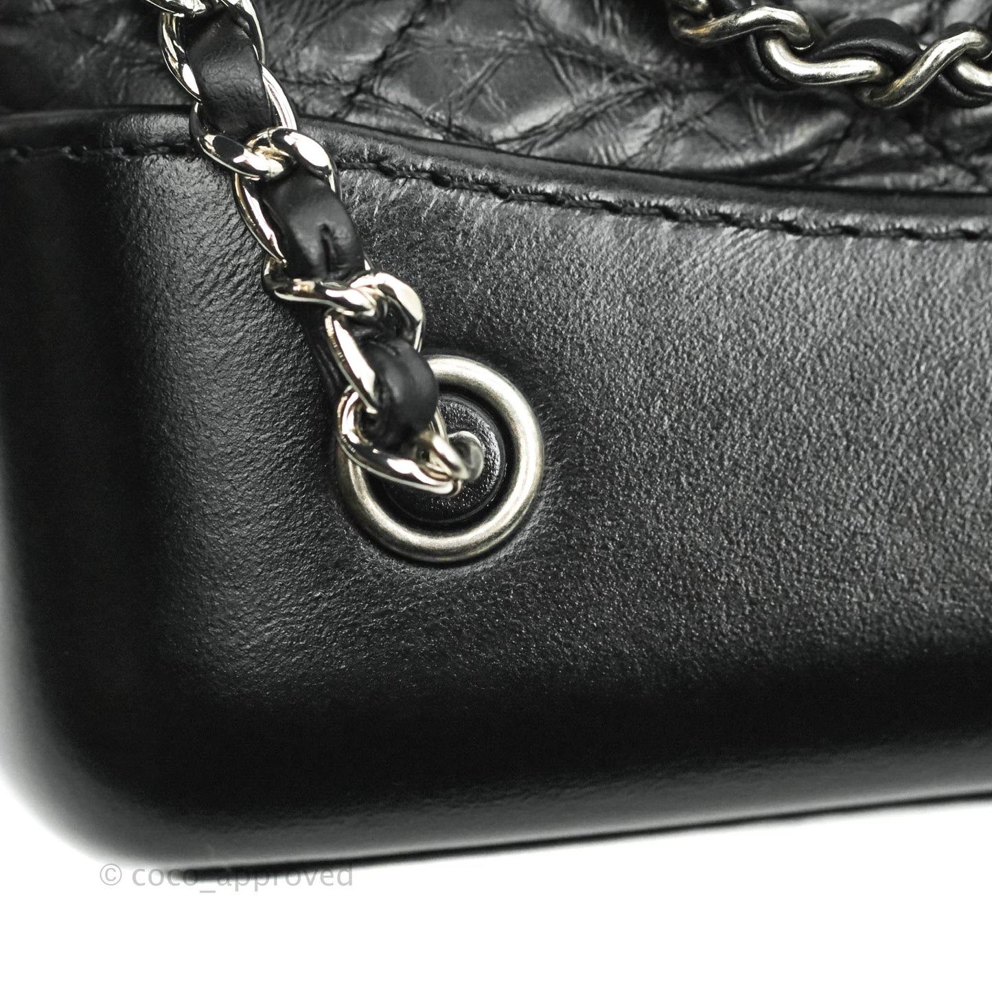 Chanel Small Gabrielle Backpack Black Aged Calfskin