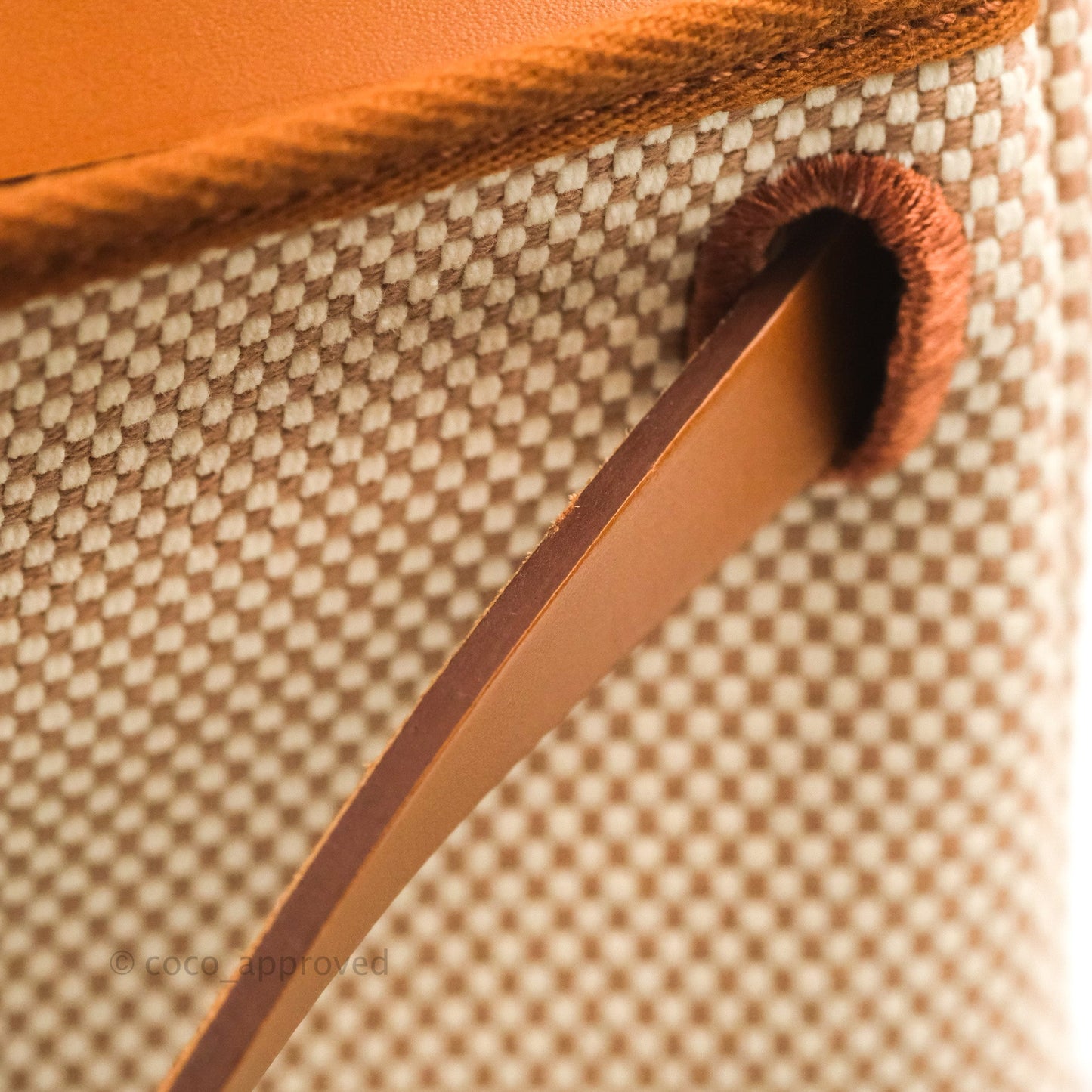 Hermès Herbag Zip 31 Retourne Criss Viking Ecru-Beige/Fauve Canvas Gold Hardware