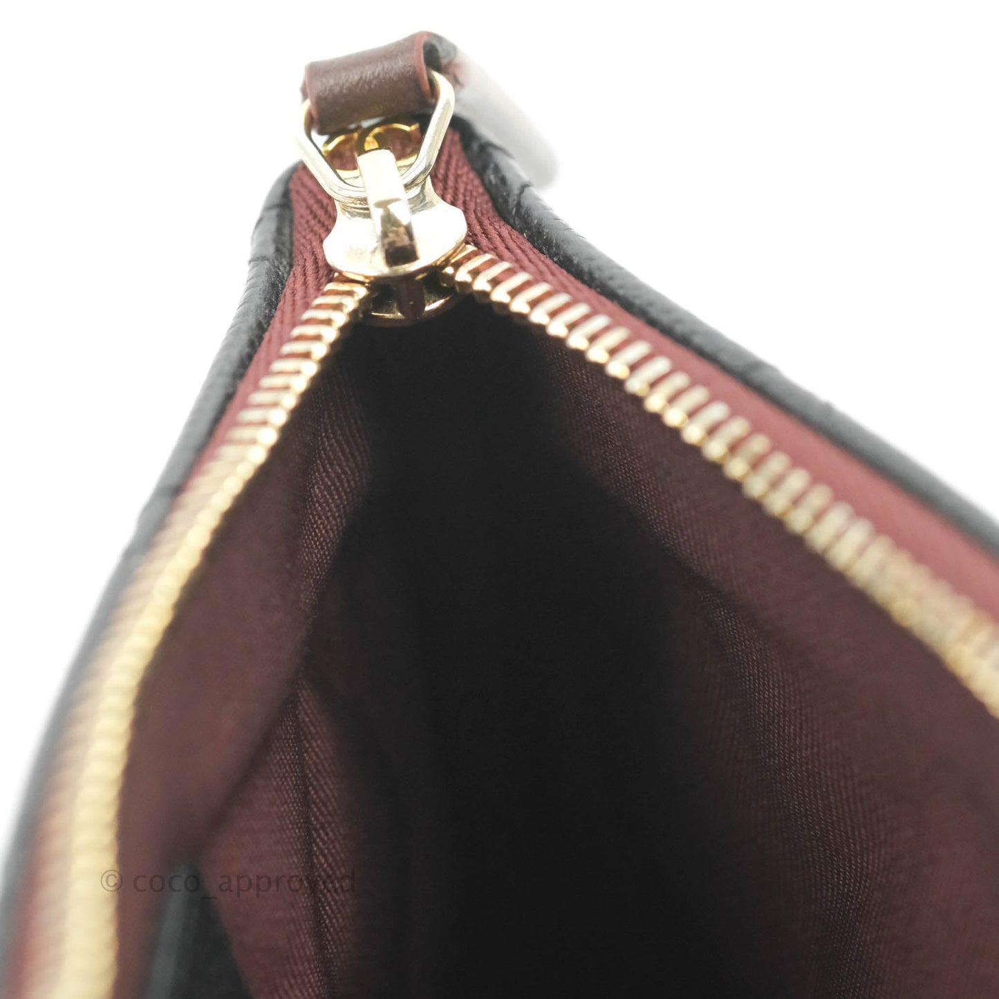 Chanel Quilted Mini O case Black Caviar Gold Hardware