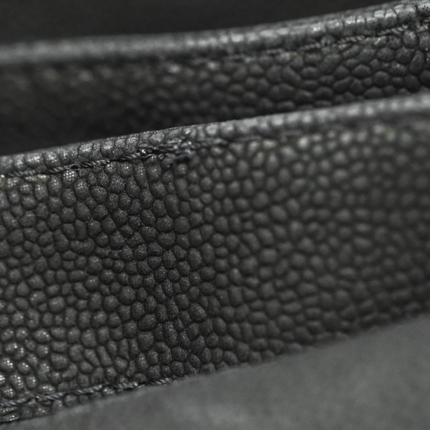 Chanel Lady Pearly Flap Bag Black Caviar Silver Hardware