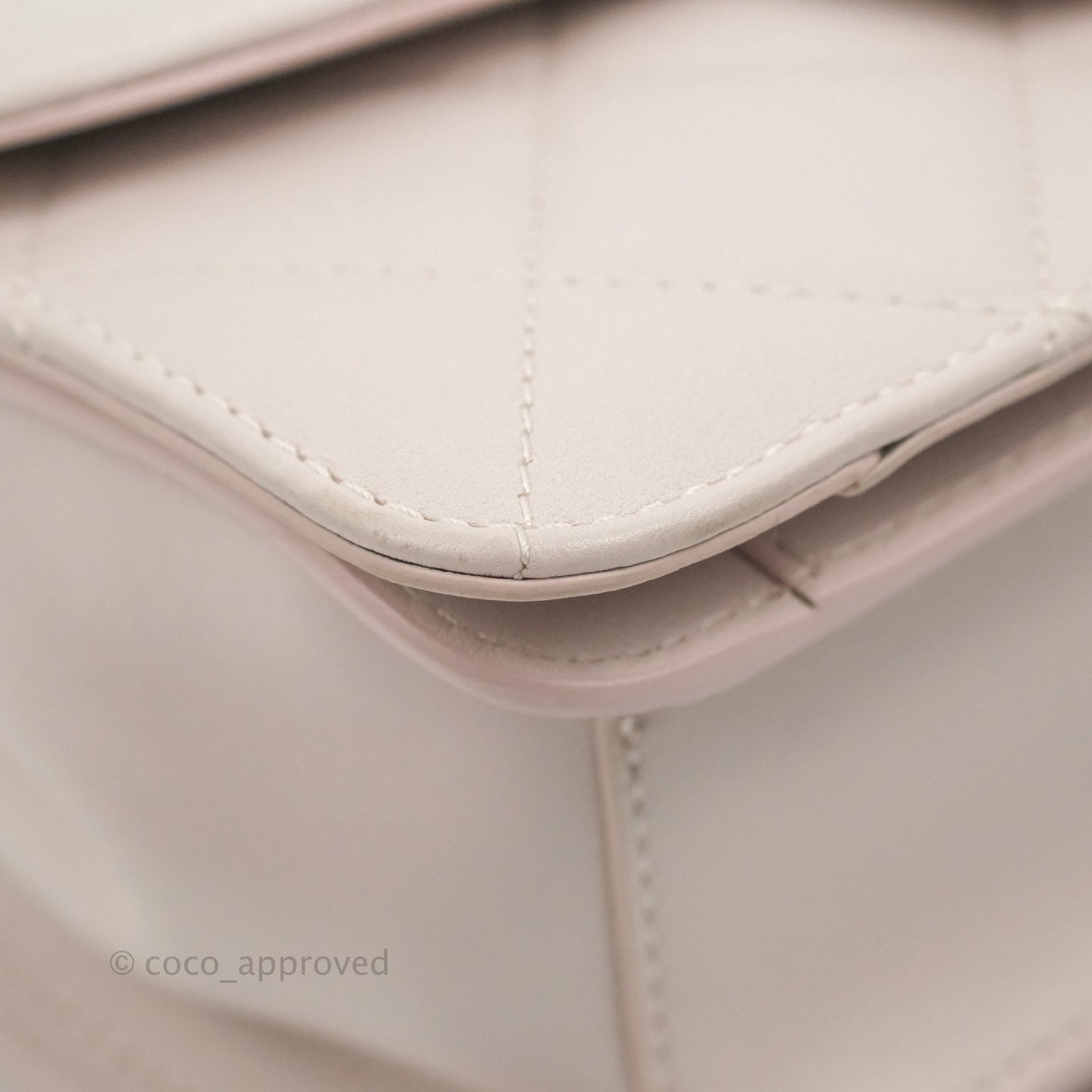 Chanel Small Coco Lady Quilted Flap Bag With Top Handle Light Pink Calfskin Gold Hardware