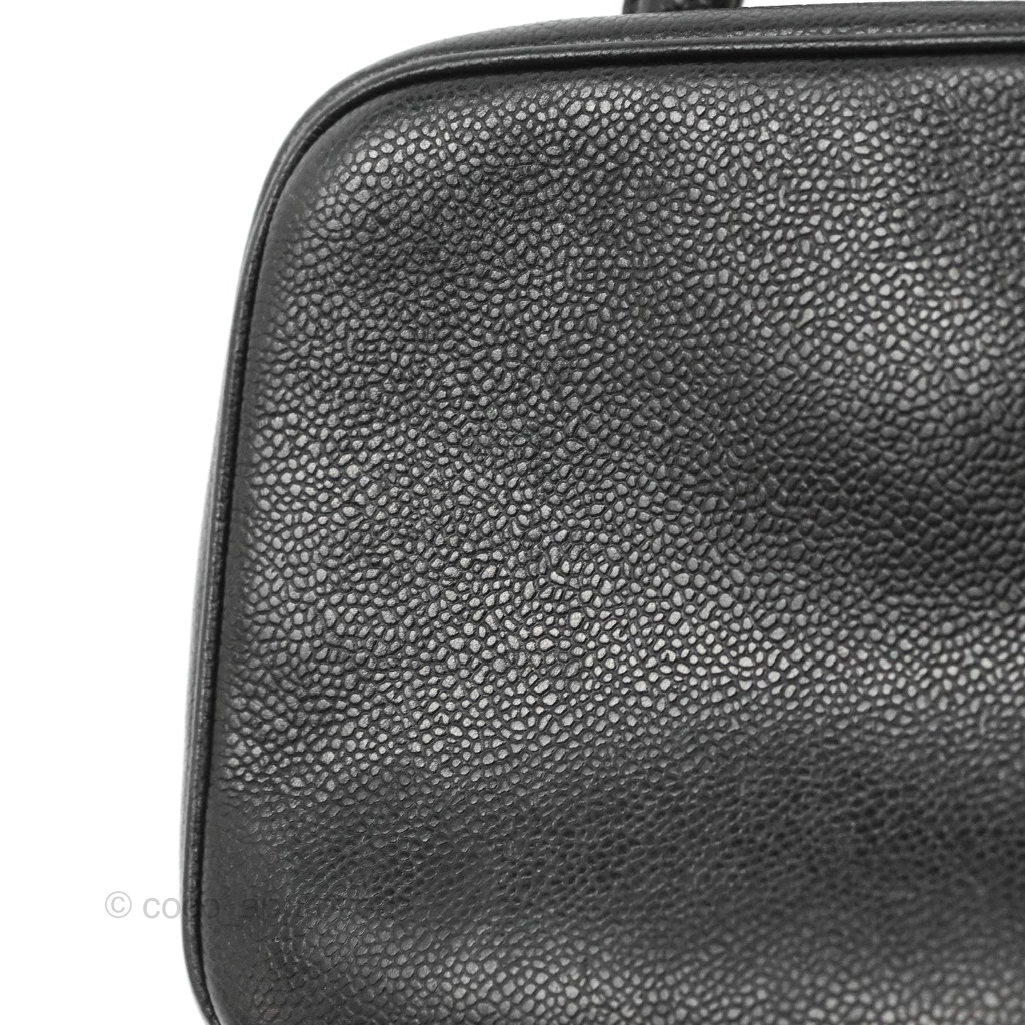 Chanel Vintage Timeless CC Vanity Black Caviar Gold Hardware