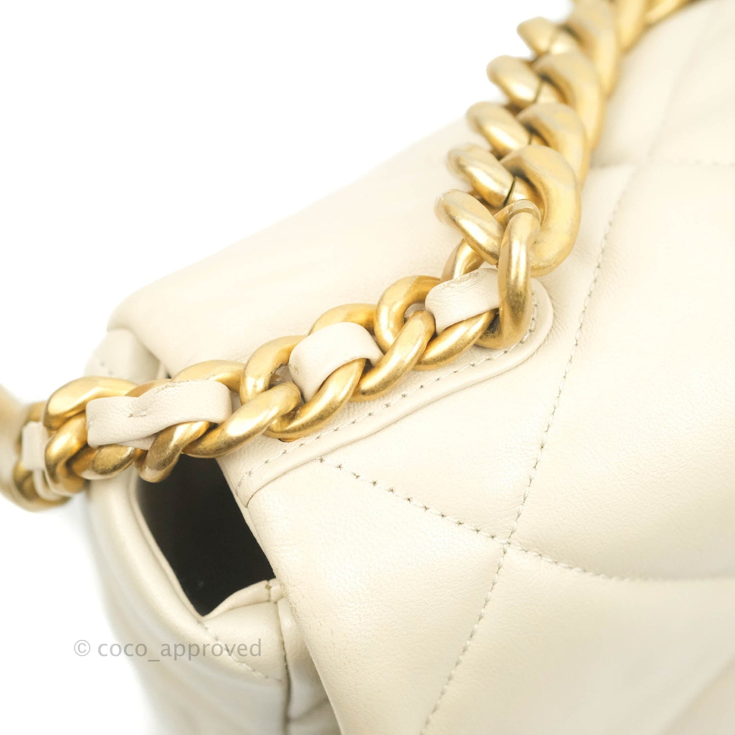 Chanel 19 Medium Beige Mixed Hardware