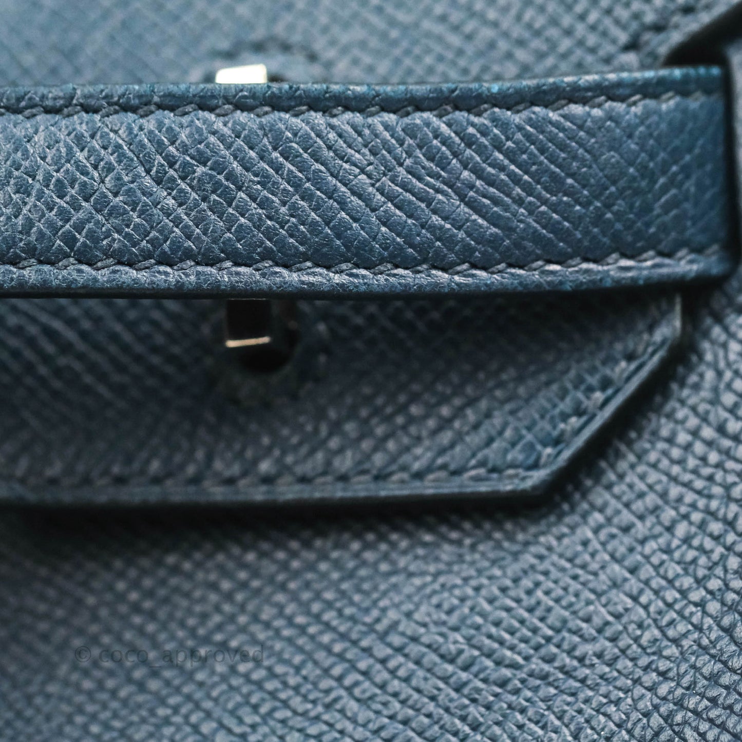 Hermès Birkin 30 Navy Epsom Silver Hardware