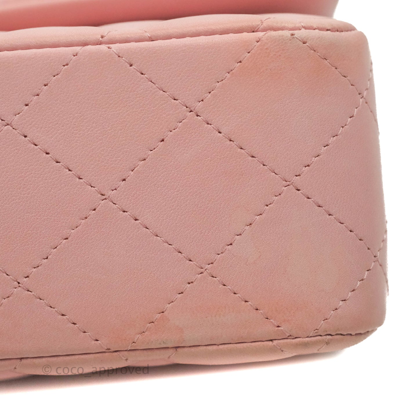Chanel Classic M/L Medium Flap Quilted Pink Lambskin Gold Hardware