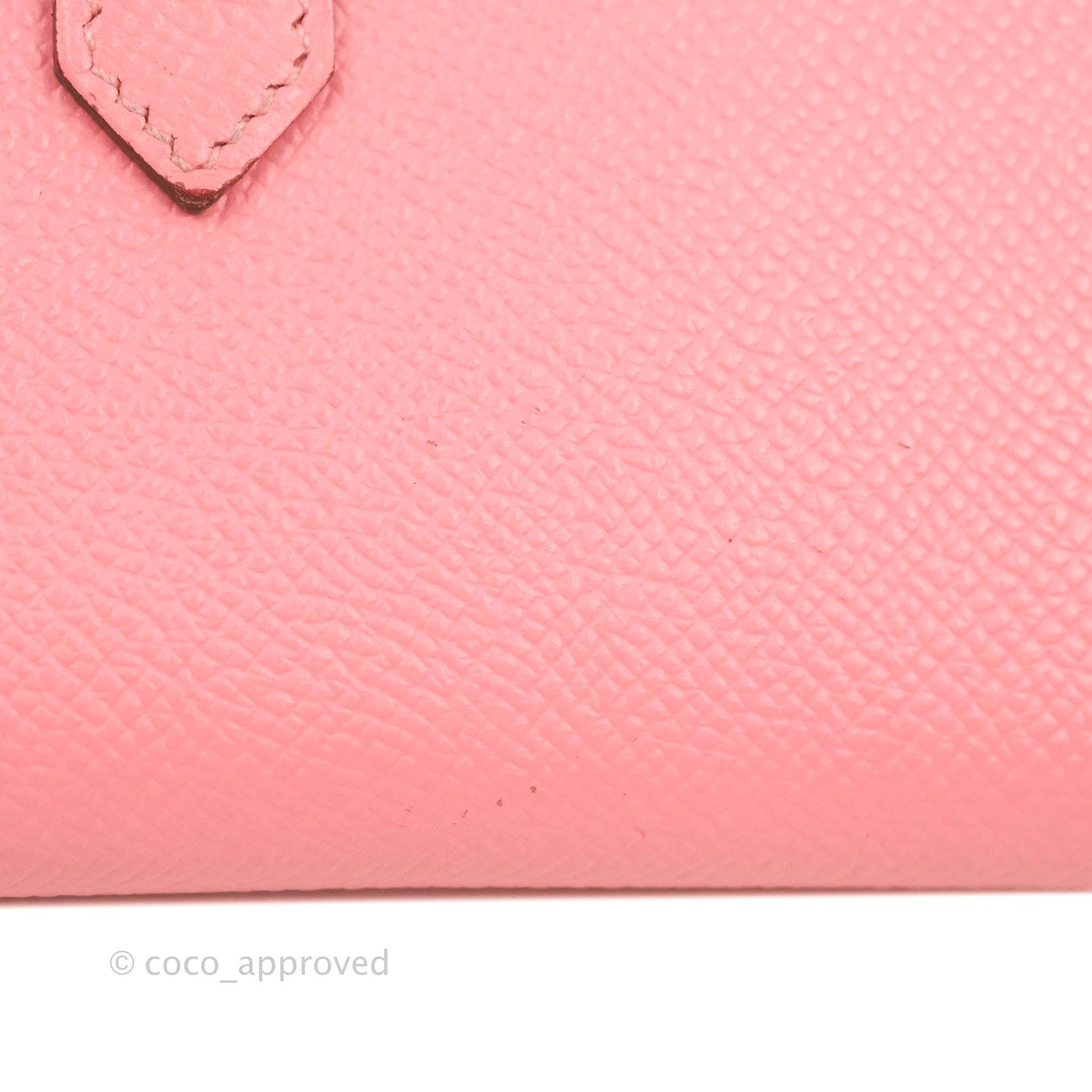 Hermès Bearn Wallet Epsom Pink Palladium Hardware