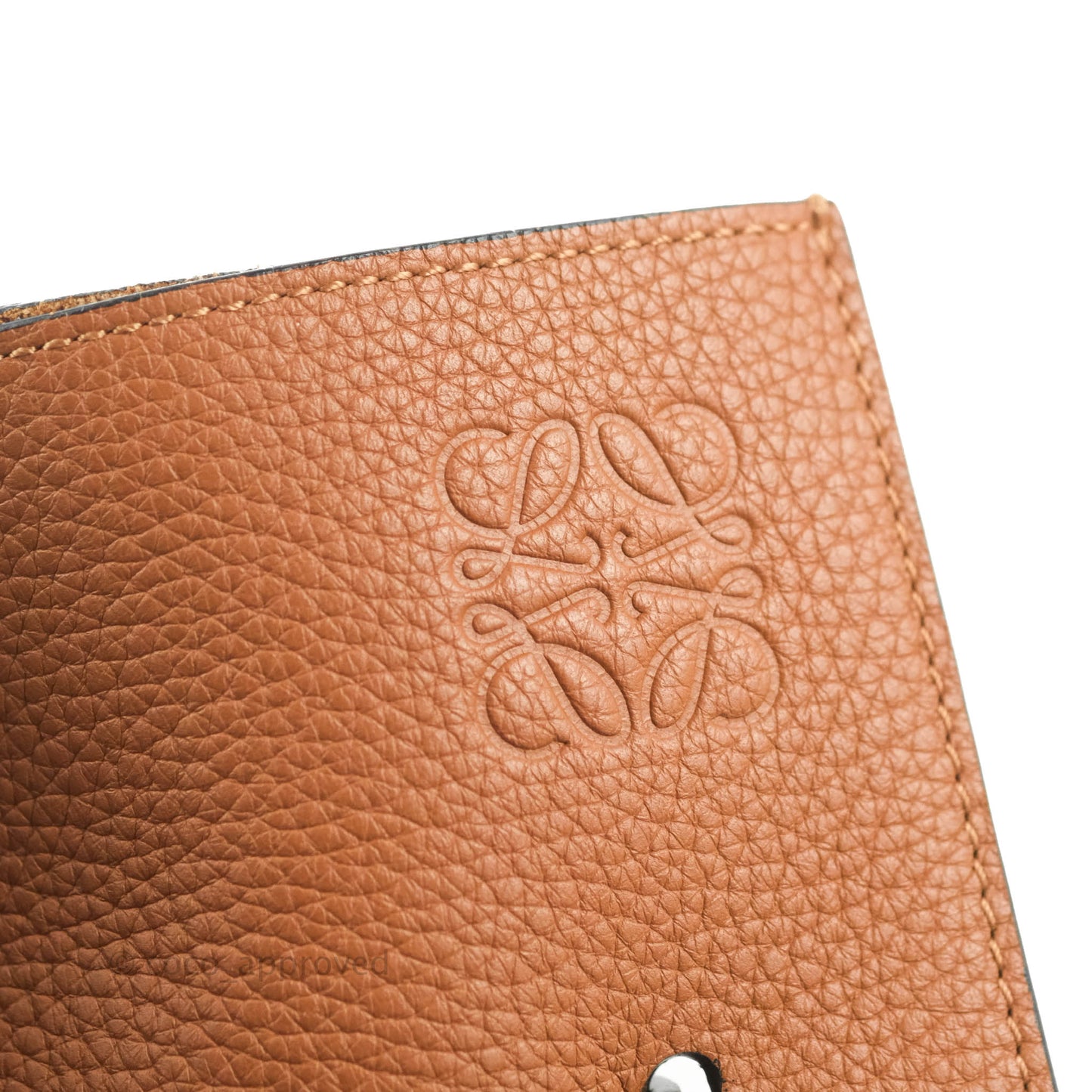 Loewe Vertical Strap Tote Tan Grained Leather
