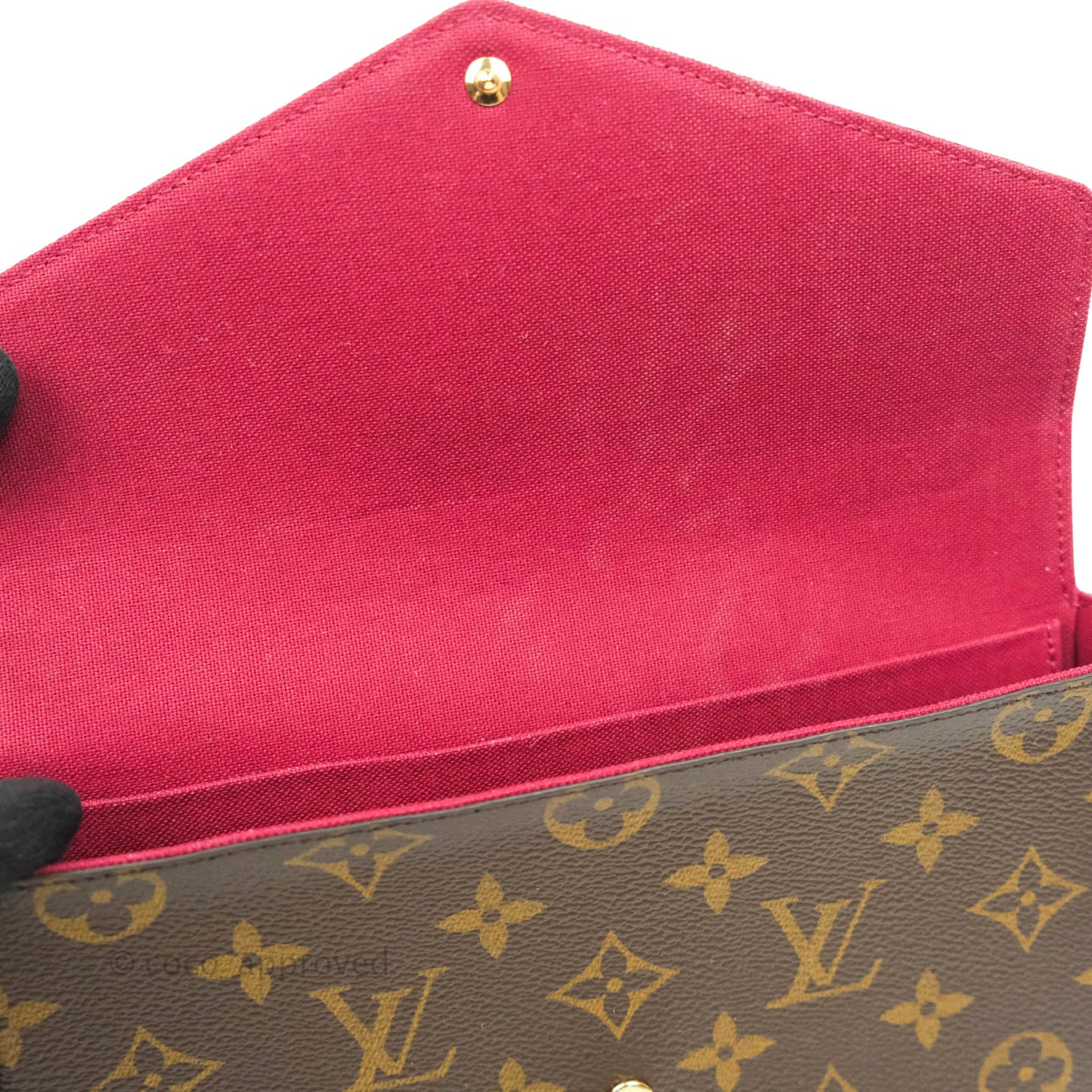 Louis Vuitton Félicie Pochette Monogram Canvas Fuchsia Pink