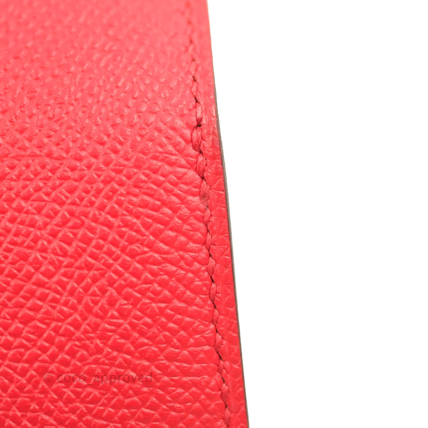 Hermès Constance 24 Rouge De Coeur Veau Epsom Palladium Hardware