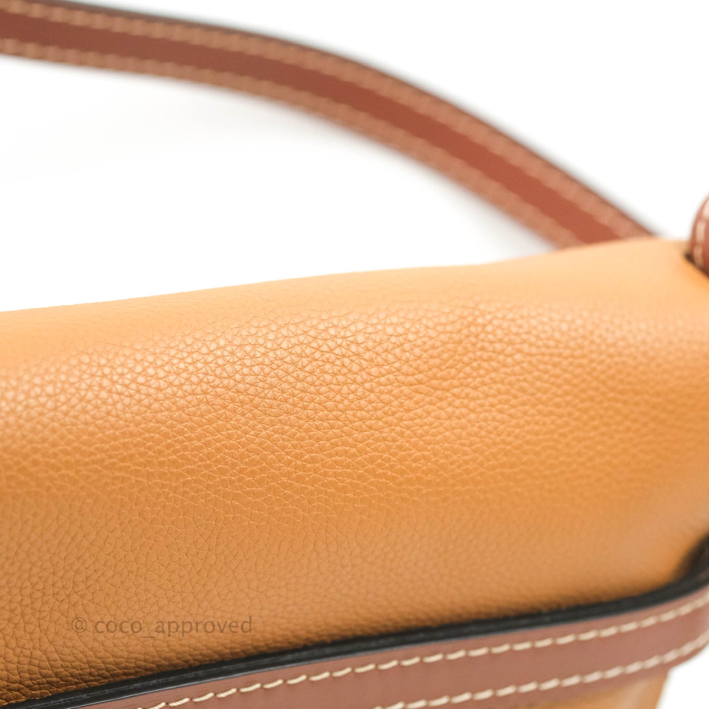 Loewe Small Gate Bag Light Caramel/Pecan Grained Calfskin