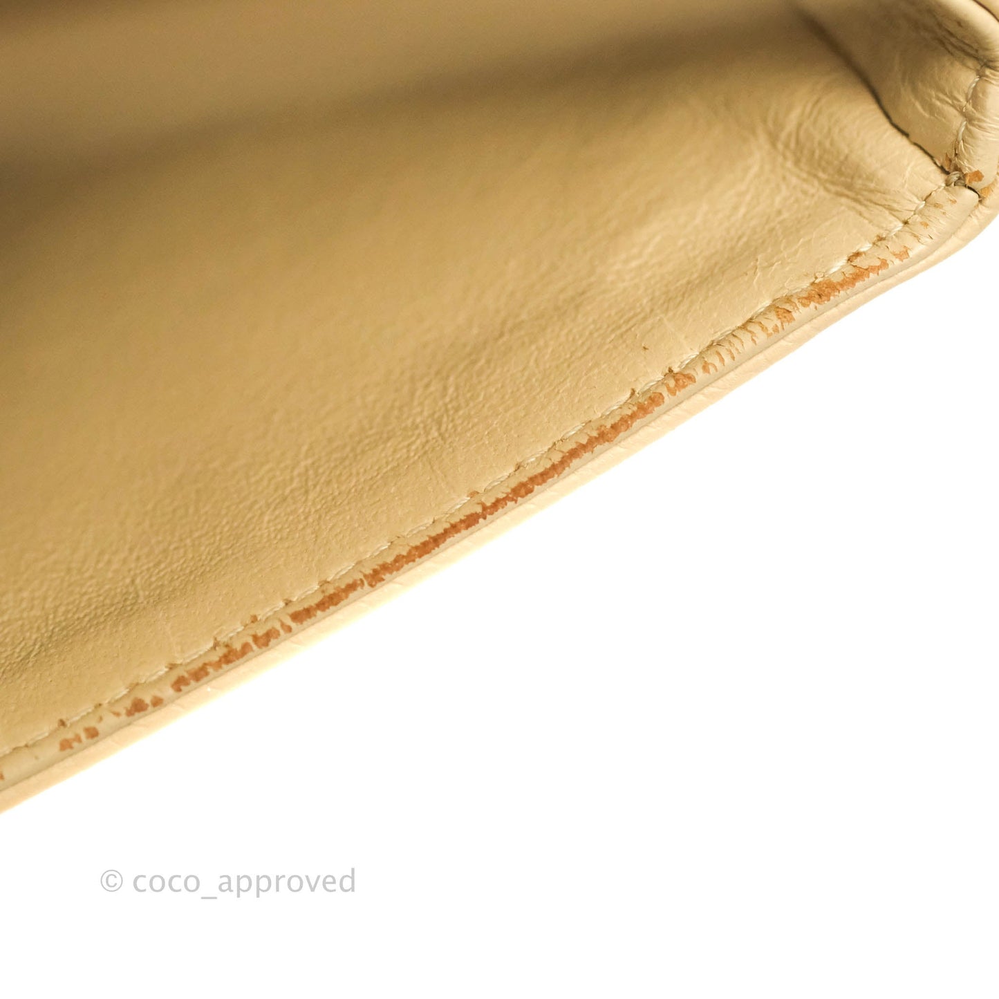 Chanel Classic M/L Medium Flap Quilted Beige Caviar Gold Hardware