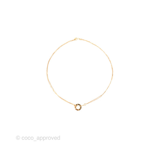 Cartier Love Necklace Rose Gold 2 Diamonds