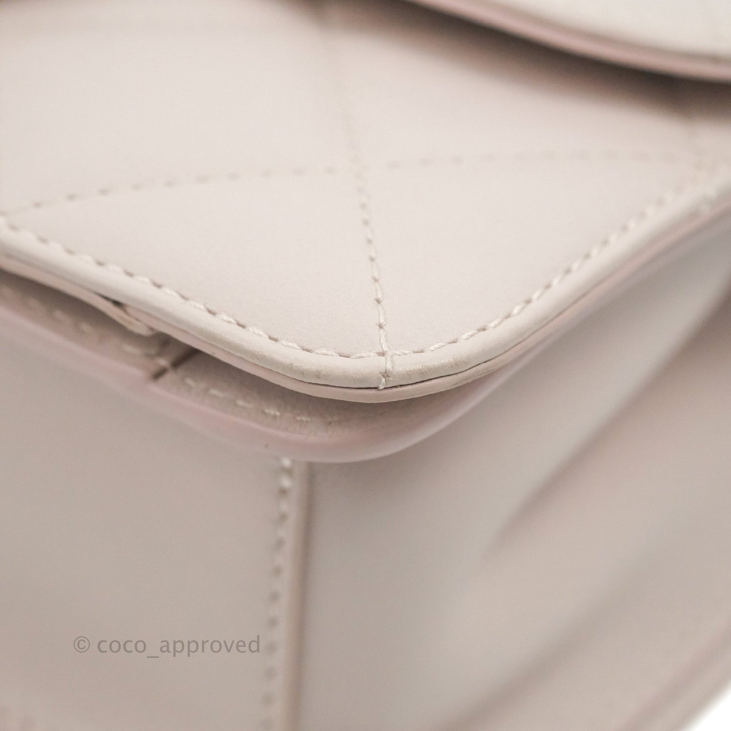 Chanel Small Coco Lady Quilted Flap Bag With Top Handle Light Pink Calfskin Gold Hardware