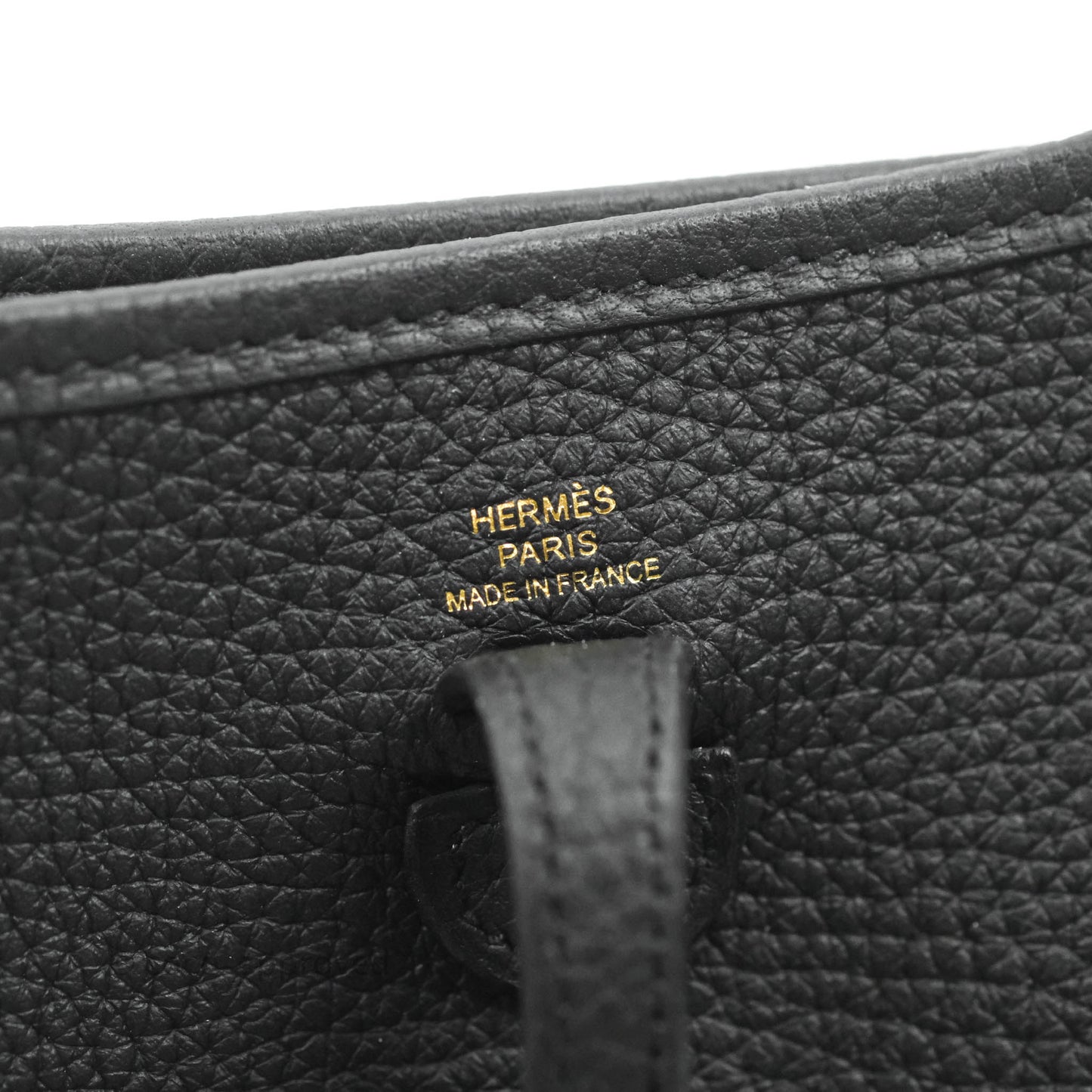 Hermès Mini Evelyne 16 Amazone Clemence Black Gold Hardware