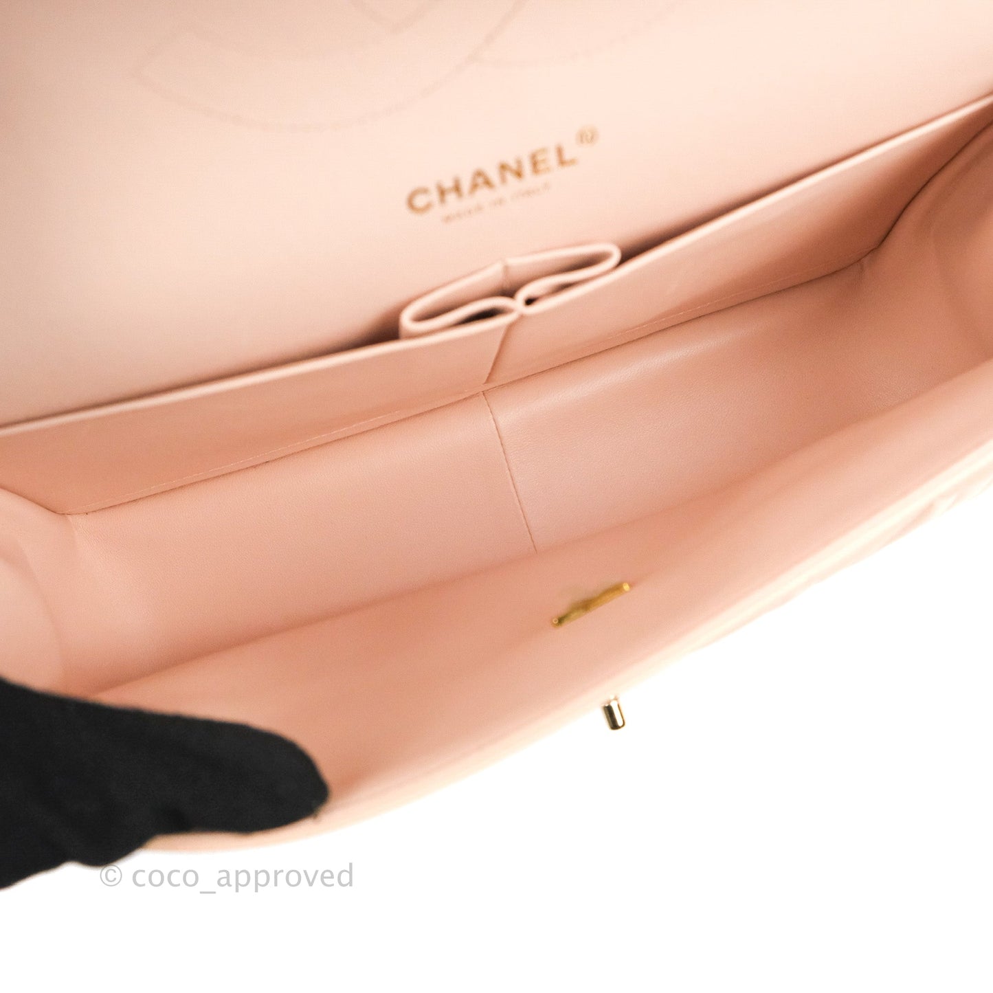 Chanel Jumbo Double Flap Rose Clair Pink Caviar Gold Hardware⁣⁣