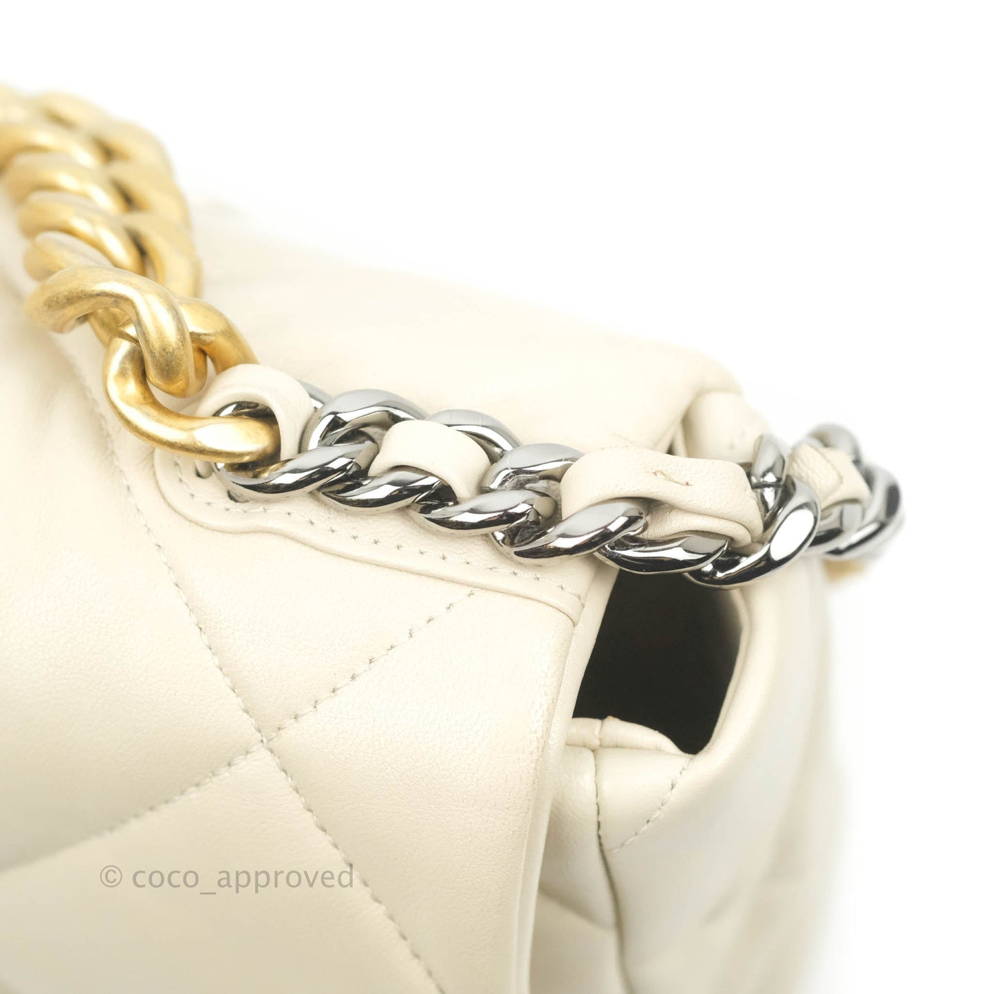 Chanel 19 Medium Beige Mixed Hardware