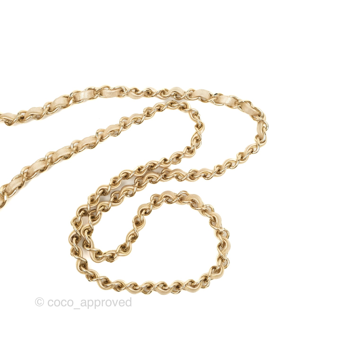 Chanel Quilted Mini Square Iridescent Gold Lambskin Gold Hardware 21P
