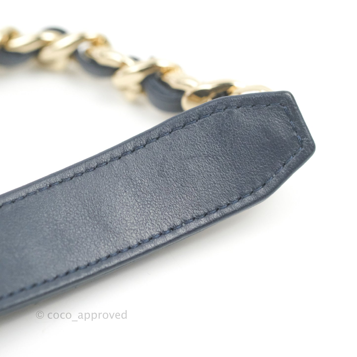 Chanel 19 Wallet on Chain WOC Blue Denim Mixed Hardware