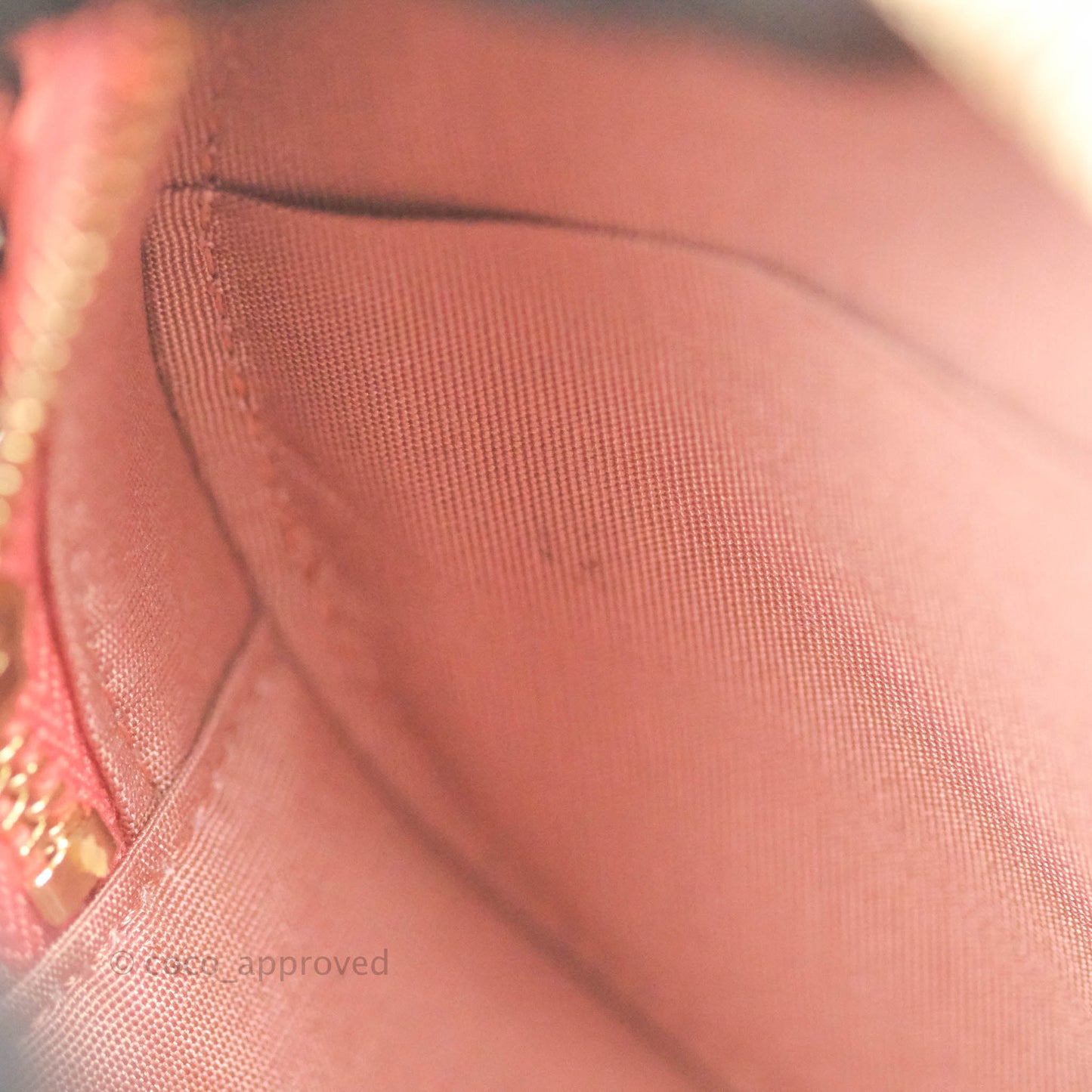 Chanel 19 Round Clutch With Chain Coral Pink Mixed Hardware