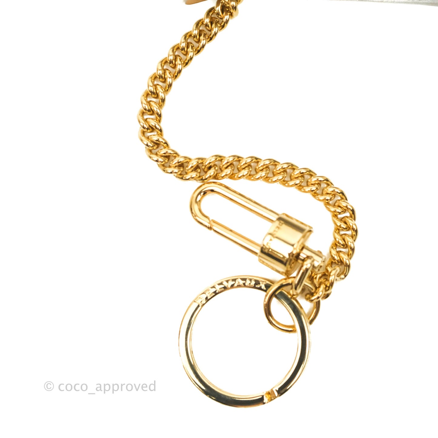 Delvaux Mini Brillant Bag Charm Light Grey Calfskin