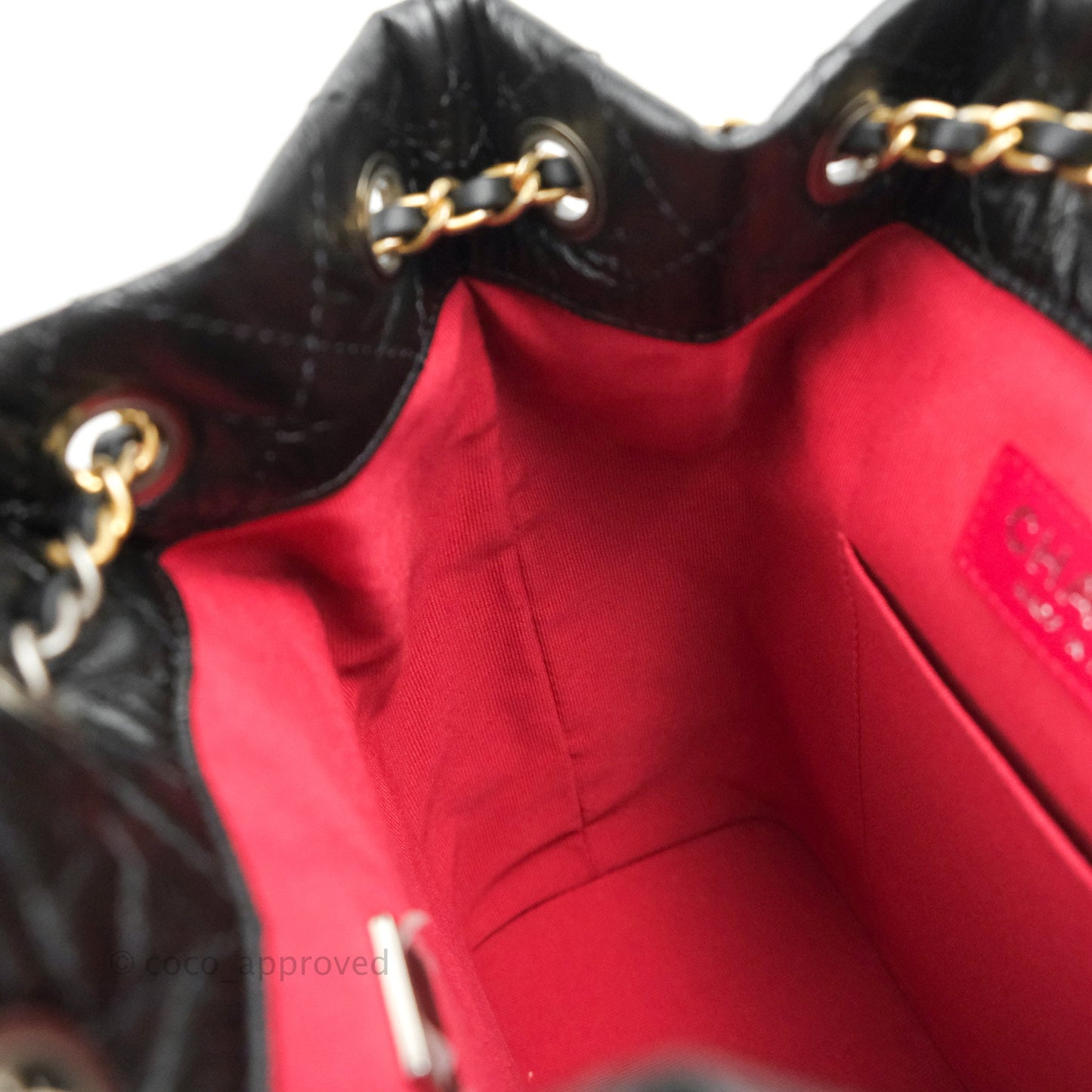 Chanel Small Gabrielle Backpack Black Aged Calfskin