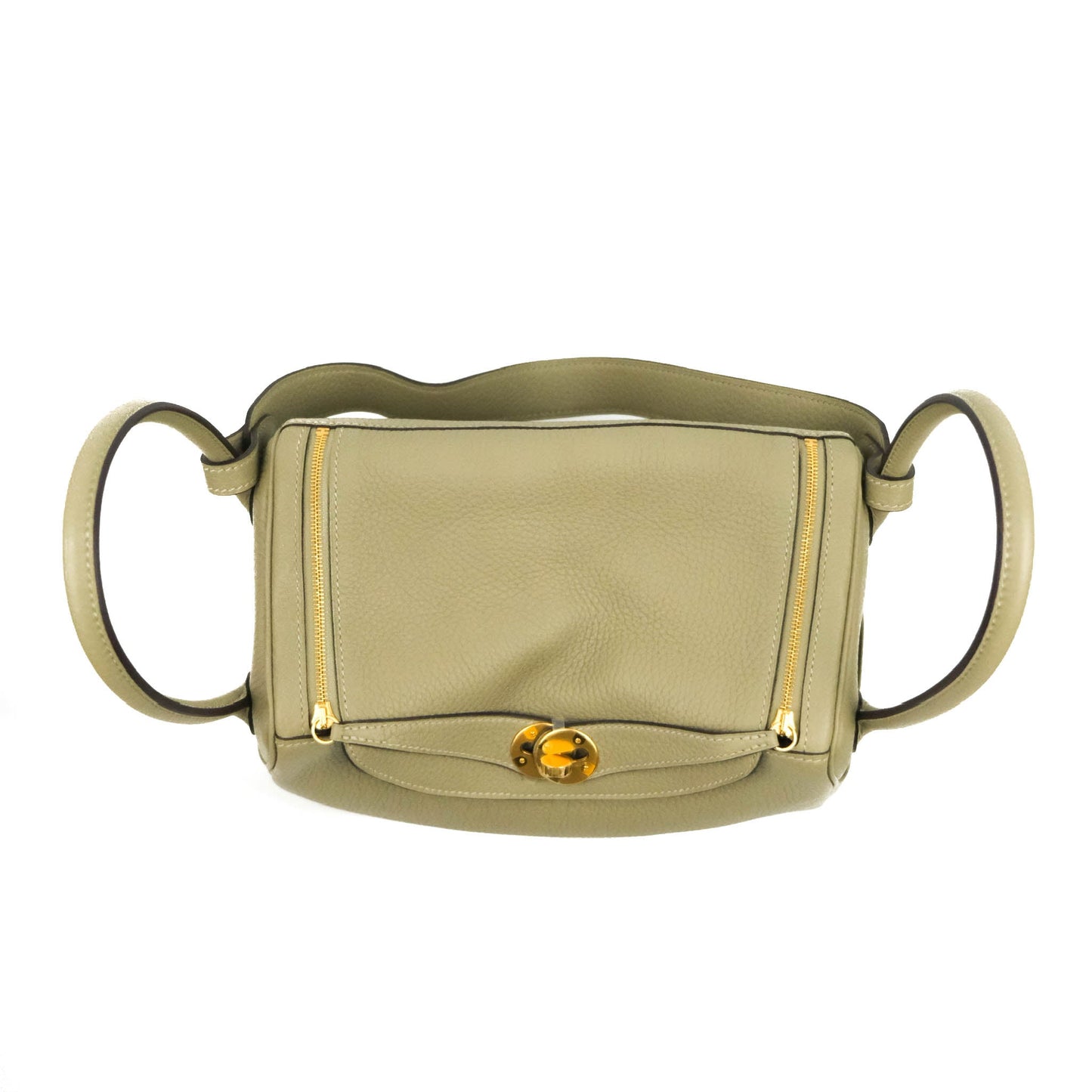 Hermès Lindy 26 Taurillon Clemence Sauge Gold Hardware