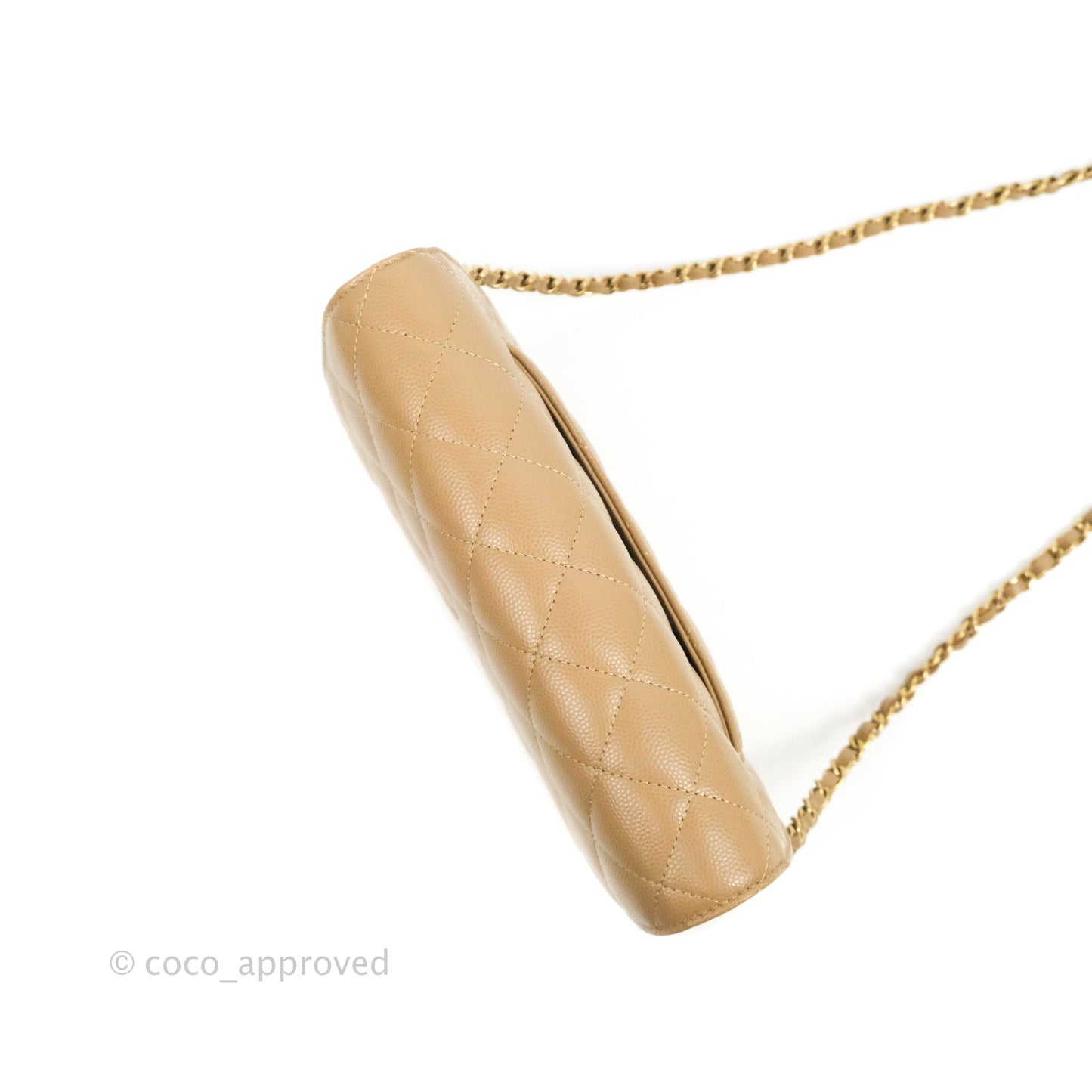 Chanel Quilted Classic WOC Dark Beige Caviar Gold Hardware