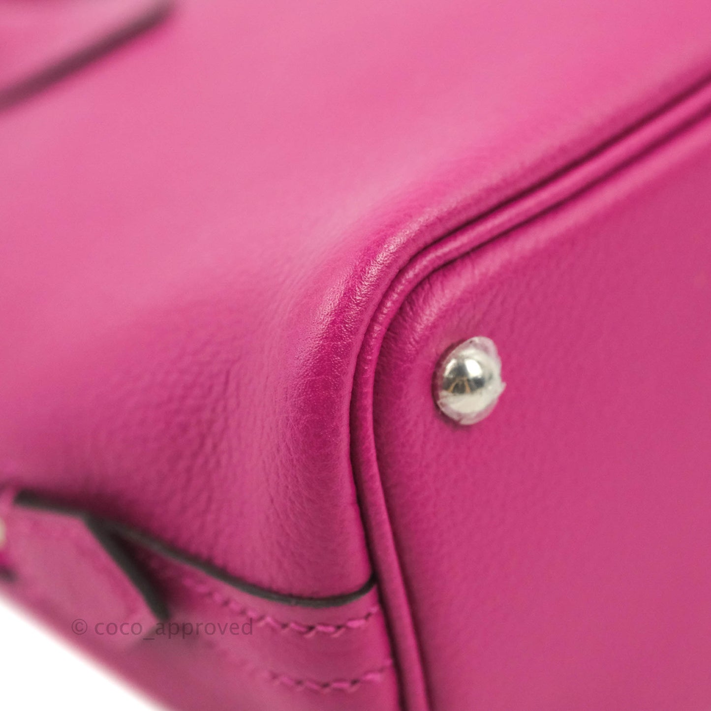 Hermes Mini Bolide 1923 Bag Rose Pourpre Evecolor Palladium Hardware