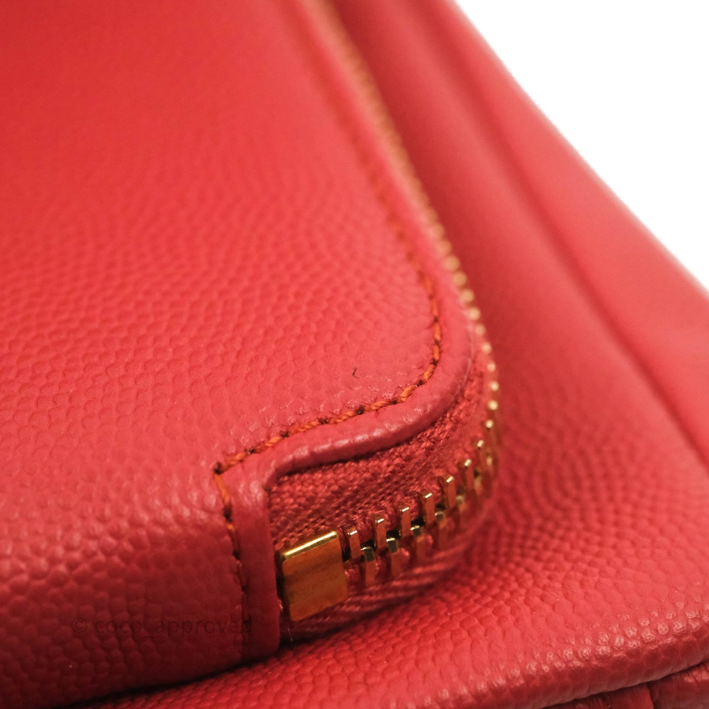 Chanel Quilted Small Business Affinity Flap Red Caviar Gold Hardware
