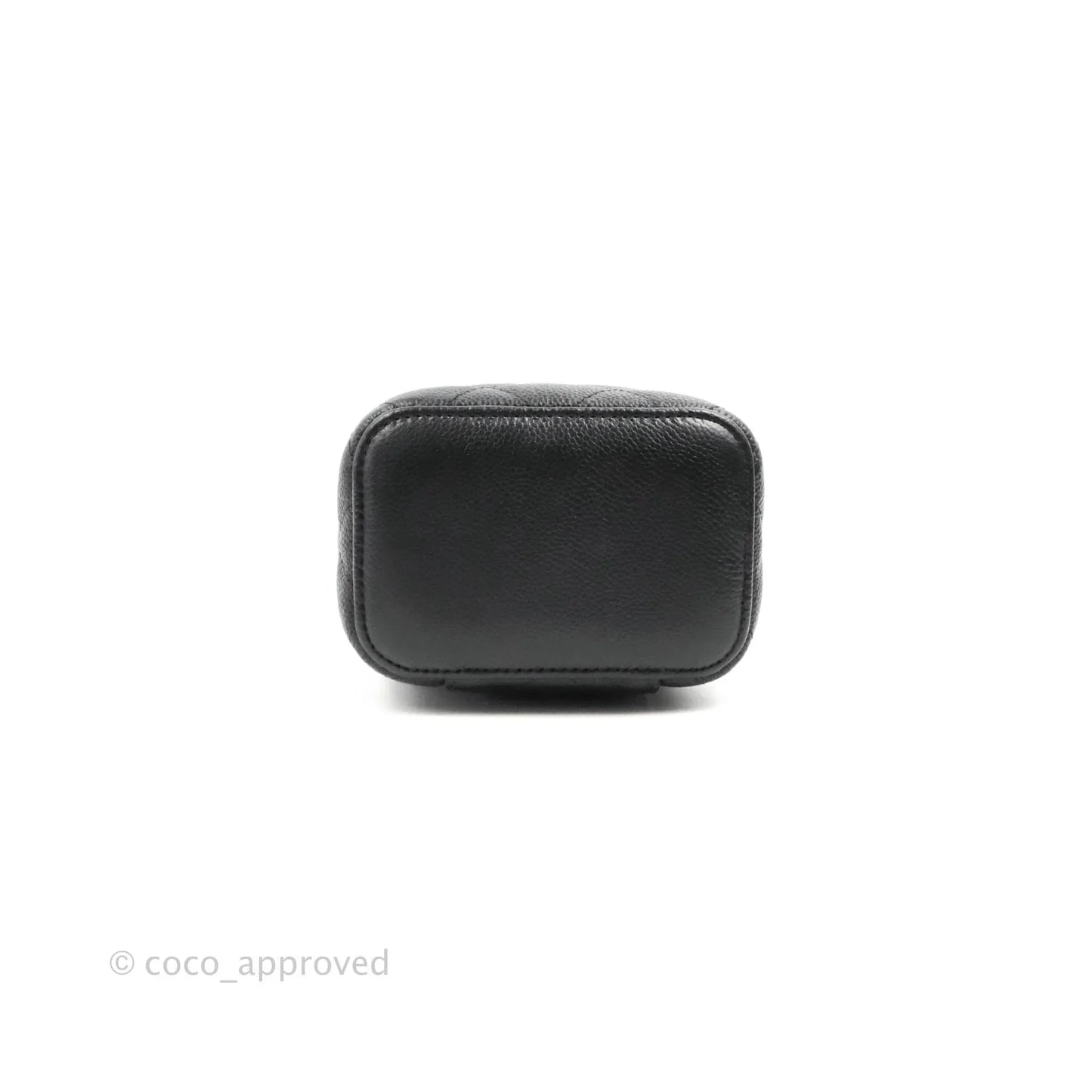 Chanel Classic Mini Vanity With CC Chain Black Caviar Gold Hardware