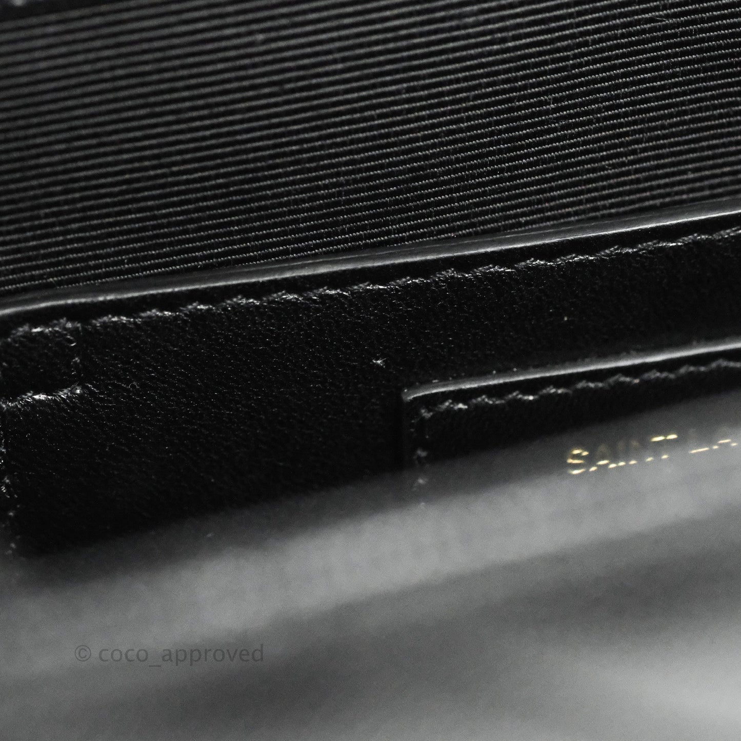 Saint Laurent Envelope Medium Black Caviar Gold Hardware