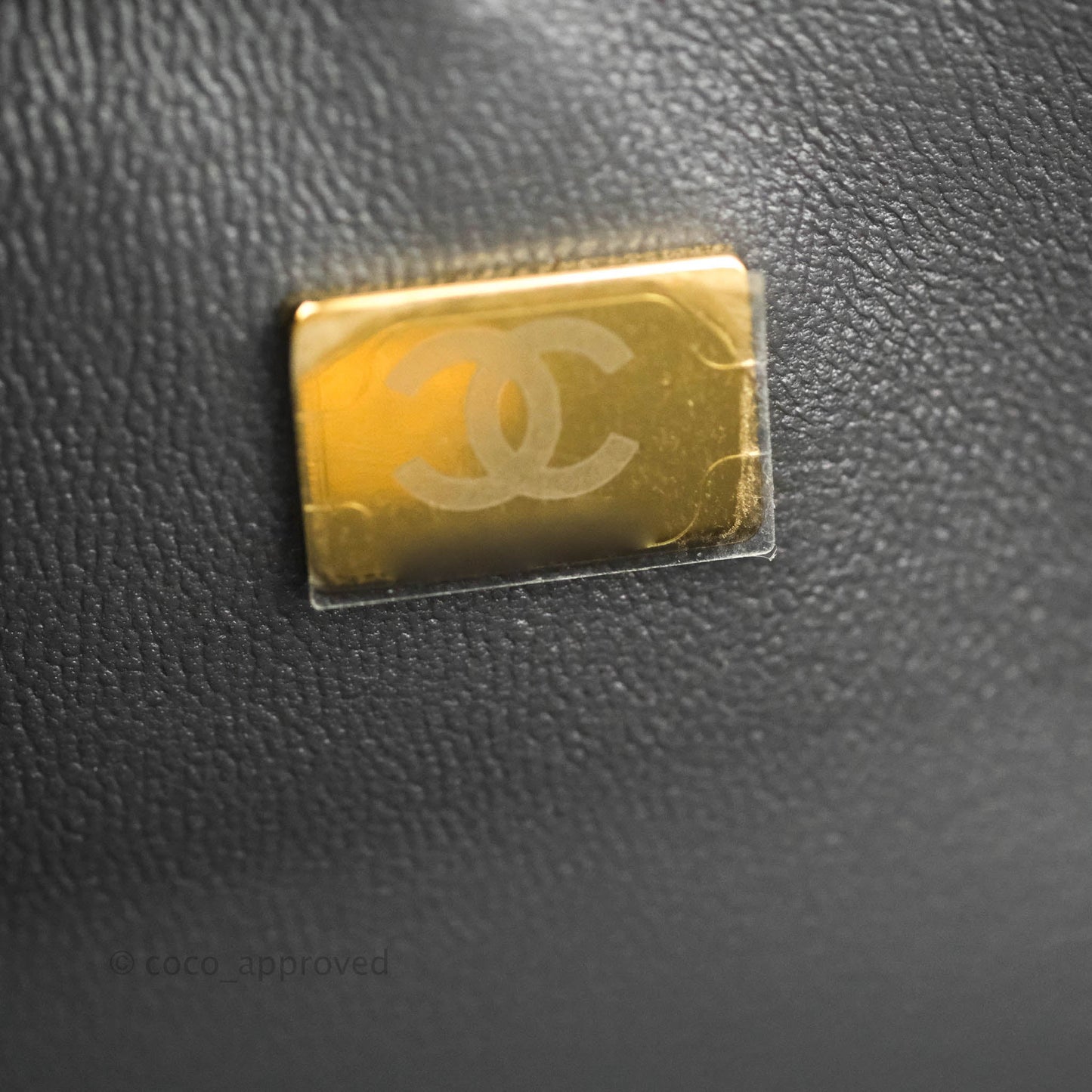 Chanel Classic M/L Medium Flap Quilted Dark Grey Caviar Gold Hardware 21B