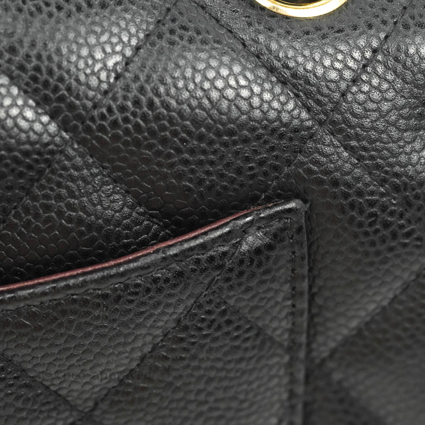 Chanel Jumbo Double Flap Black Caviar Gold Hardware⁣⁣