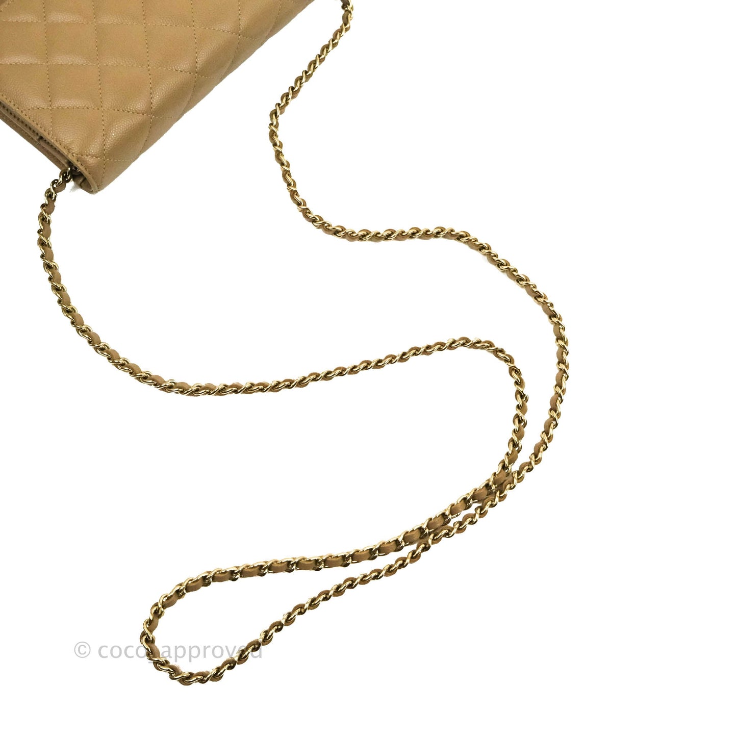 Chanel Quilted Classic WOC Dark Beige Caviar Gold Hardware