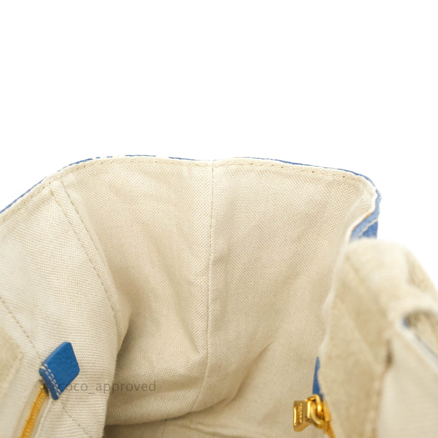 Prada Denim Logo Tote
