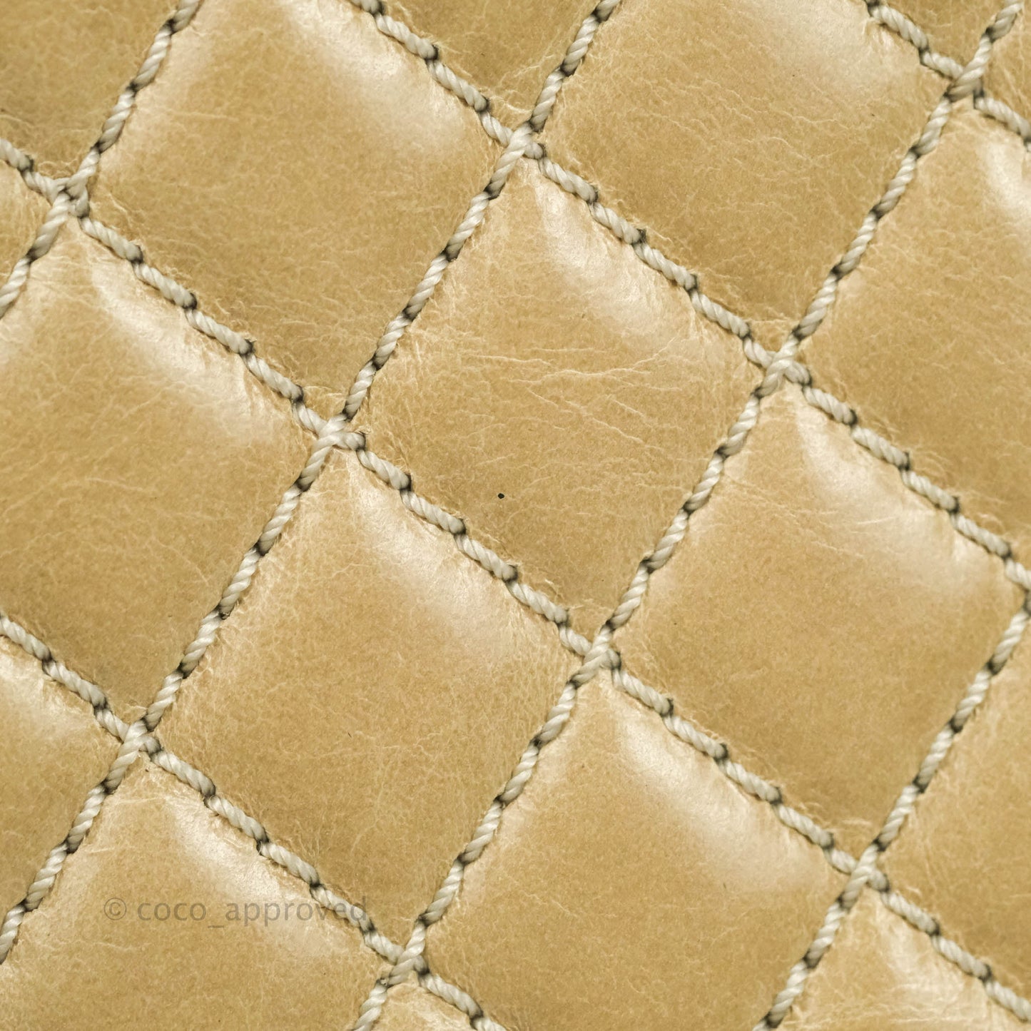 Chanel Quilted Large Boy Beige Aged Calfskin Aged Gold Hardware