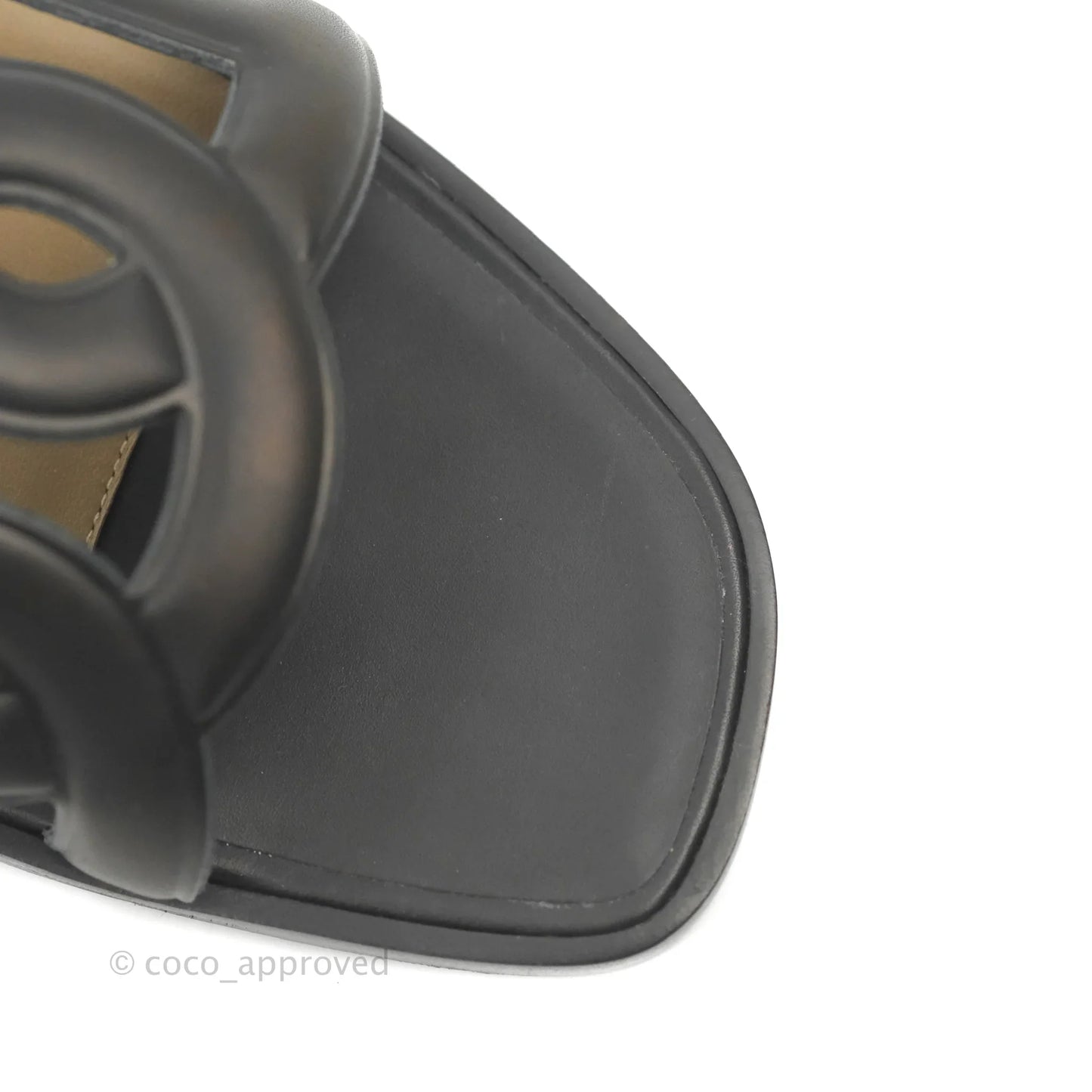 Hermes Omaha Sandal Black Size 37
