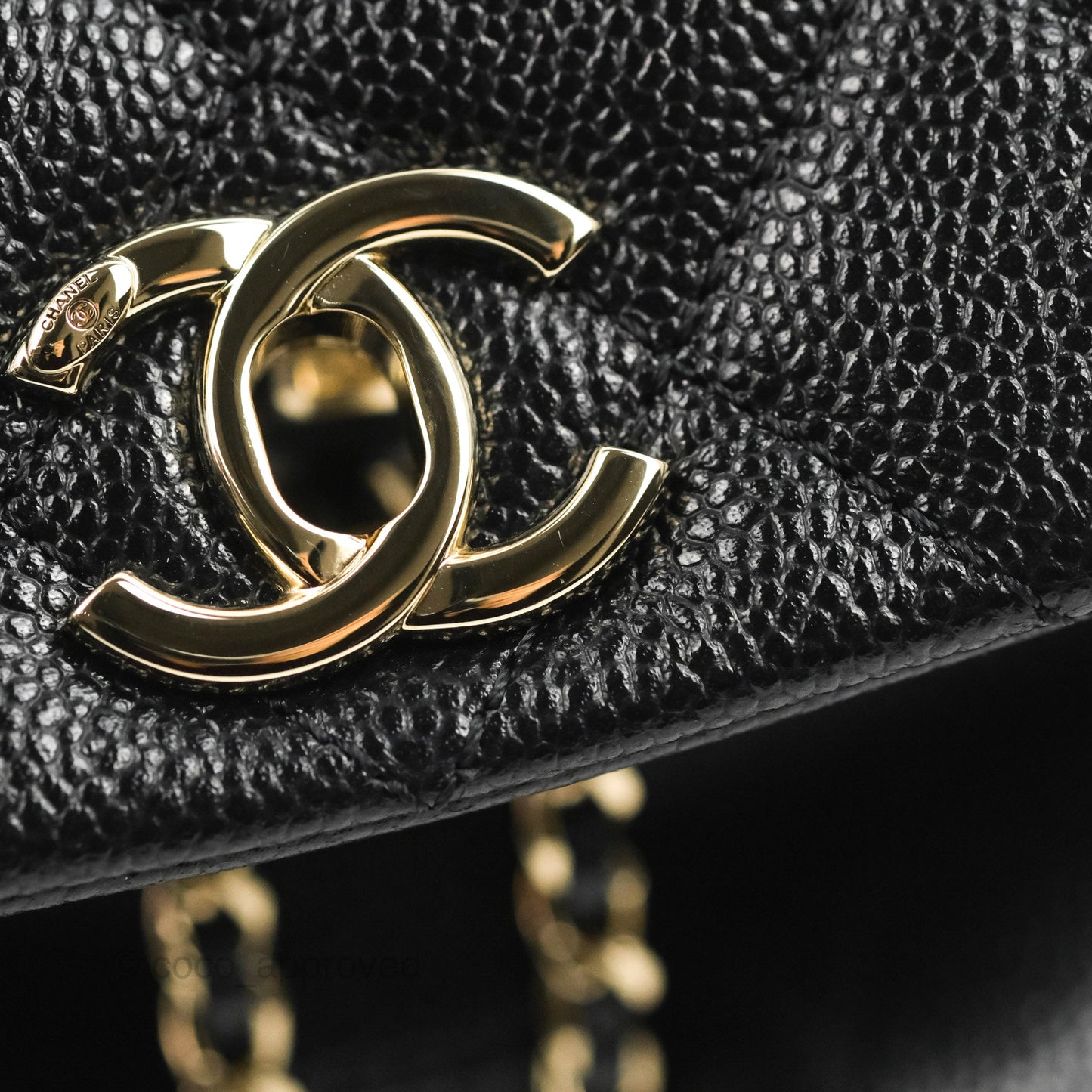 Chanel Duma Backpack Small Black Caviar Gold Hardware 23P