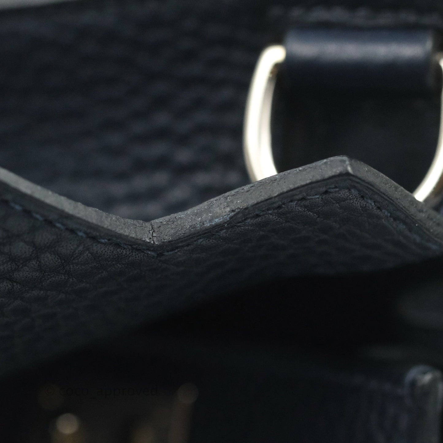 Hermes Jypsiere 28 Togo Midnight Blue Palladium Hardware