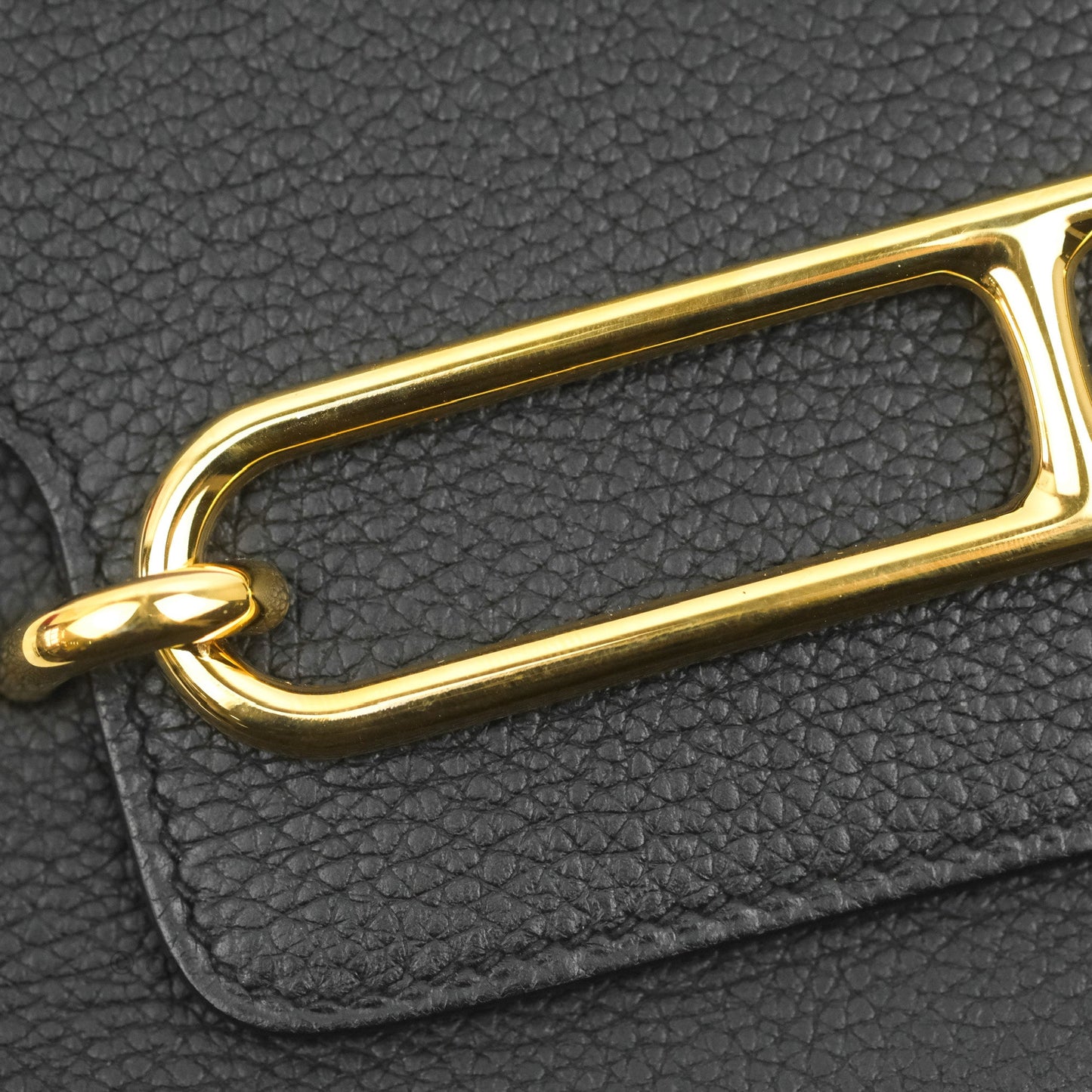 Hermès Roulis Mini 18 Black TM Gold Hardware